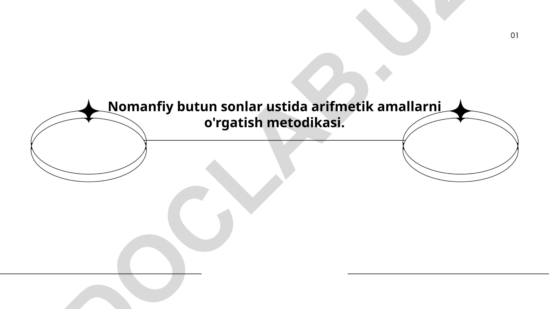Nomanfiy butun sonlar ustida arifmetik amallarni o'rgatish metodikasi