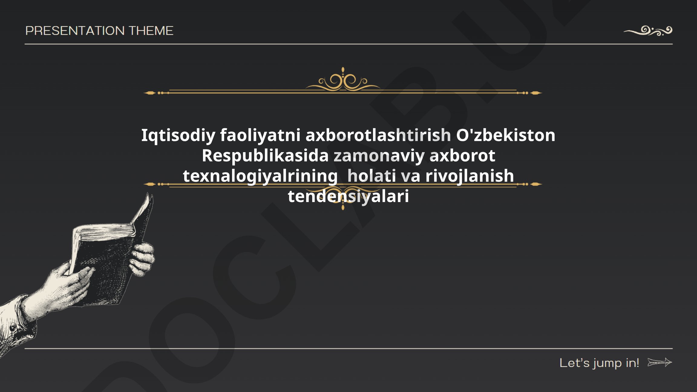 O'zbekistonda iqtisodiy faoliyatni axborotlashtirish va zamonaviy texnologiyalar