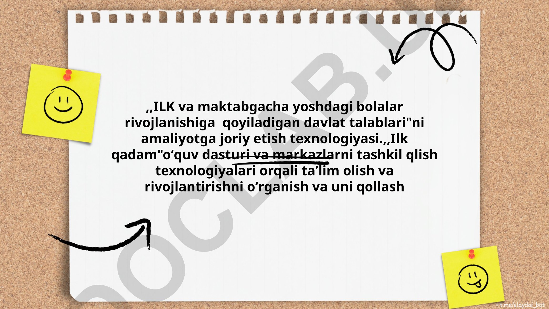 Ilk qadam o'quv dasturi va maktabgacha ta'lim texnologiyalari