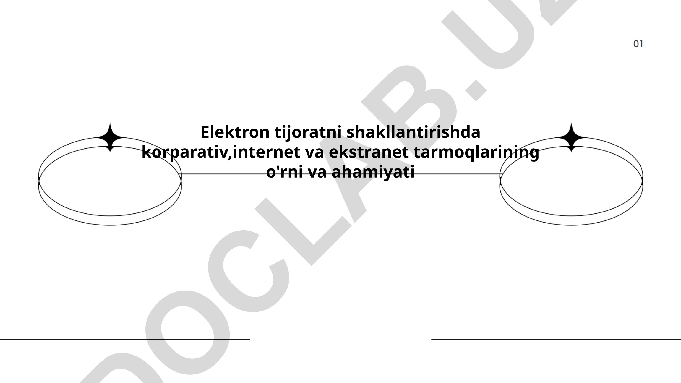 Elektron tijoratni shakllantirishda korporativ, internet va ekstranet tarmoqlarining o'rni va ahamiyati