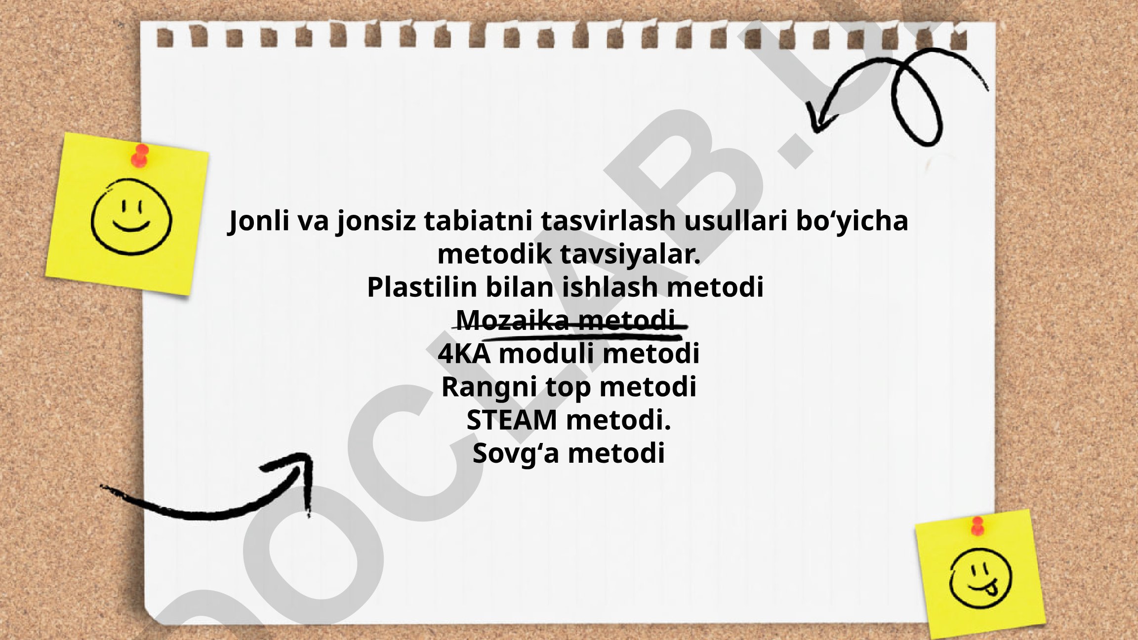Jonli va jonsiz tabiatni tasvirlash usullari bo'yicha metodik tavsiyalar