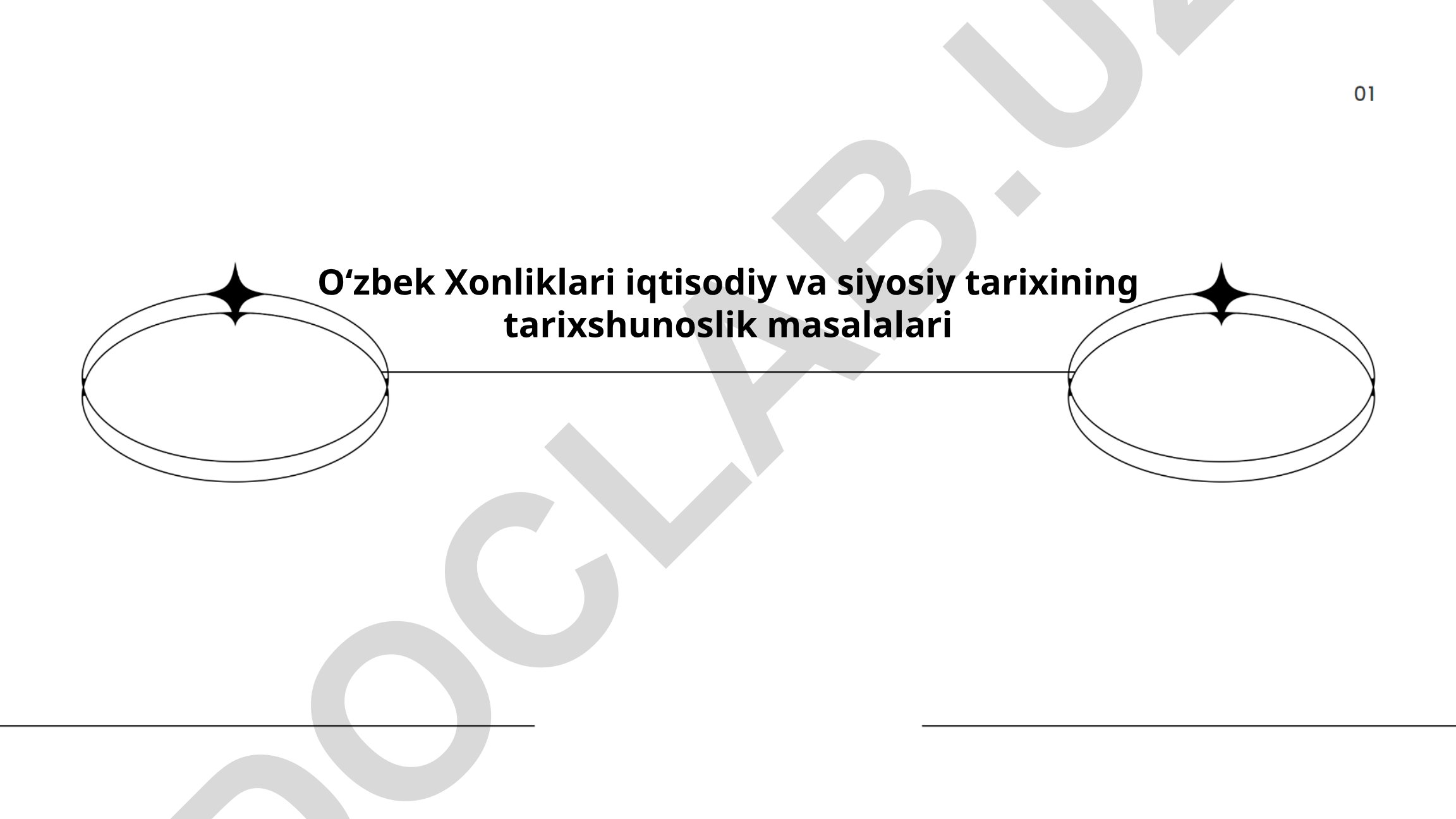 Oʻzbek Xonliklari iqtisodiy va siyosiy tarixining tarixshunoslik masalalari