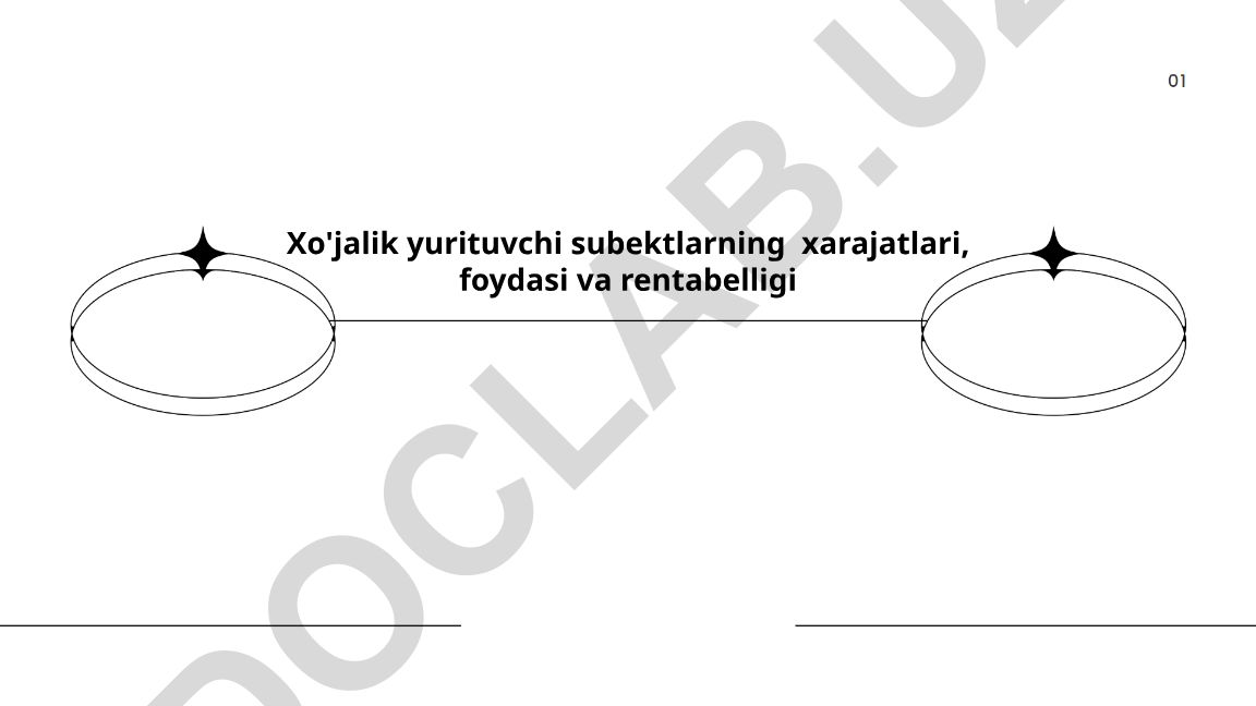 Xo'jalik yurituvchi subektlarning xarajatlari, foydasi va rentabelligi