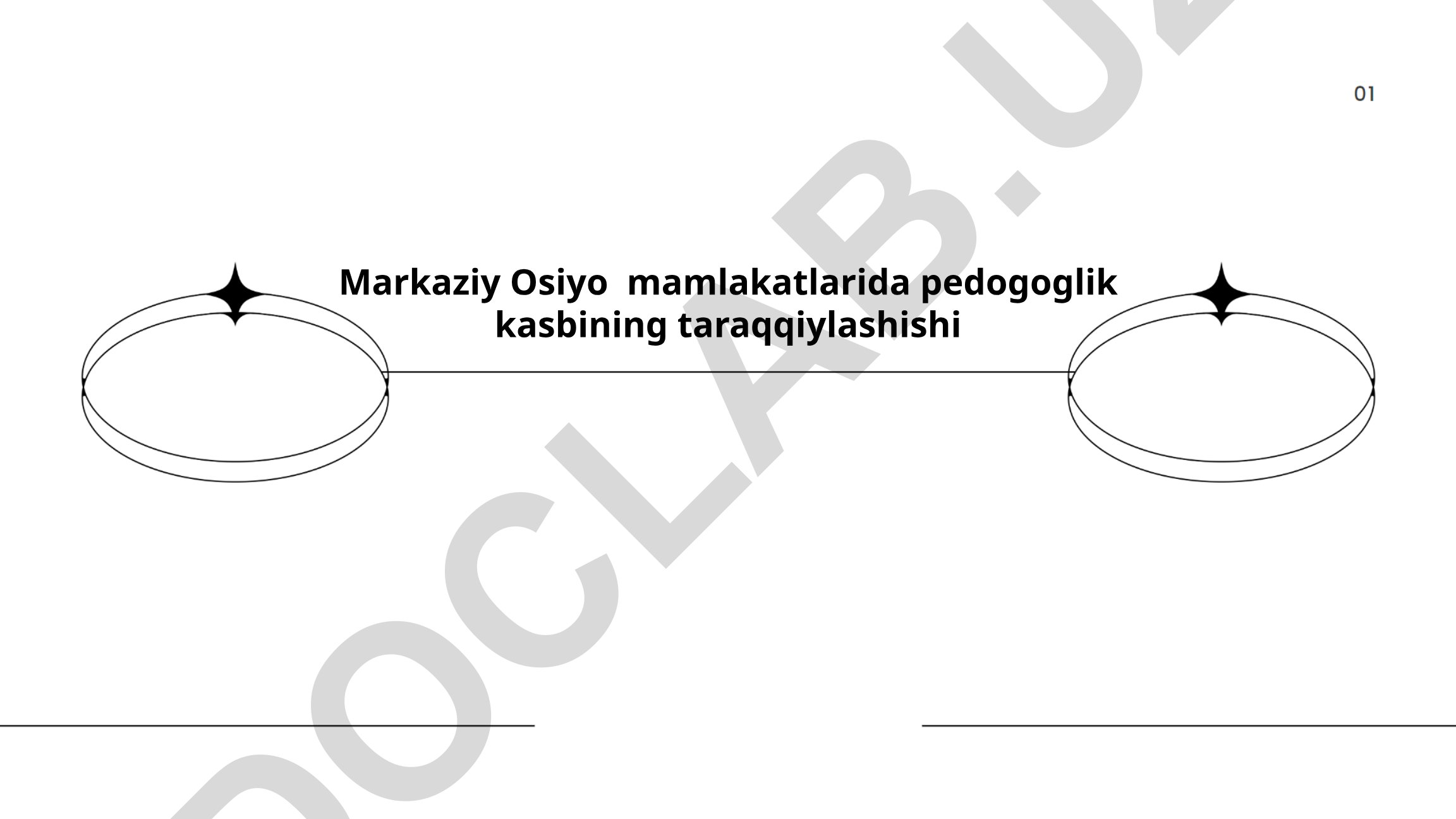 Markaziy Osiyo mamlakatlarida pedogoglik kasbining taraqqiylashishi
