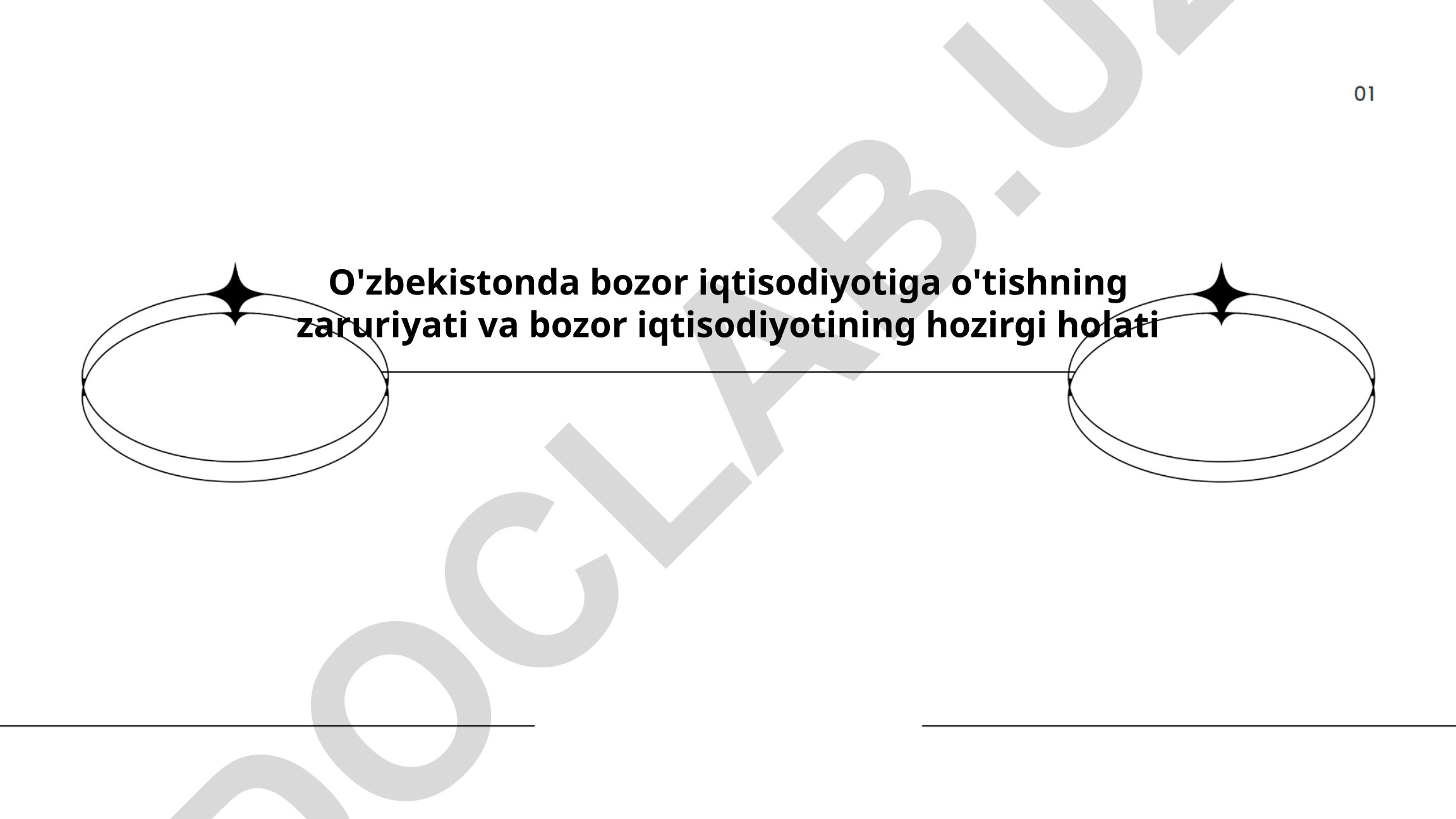 O'zbekistonda bozor iqtisodiyotiga o'tishning zaruriyati va hozirgi holati
