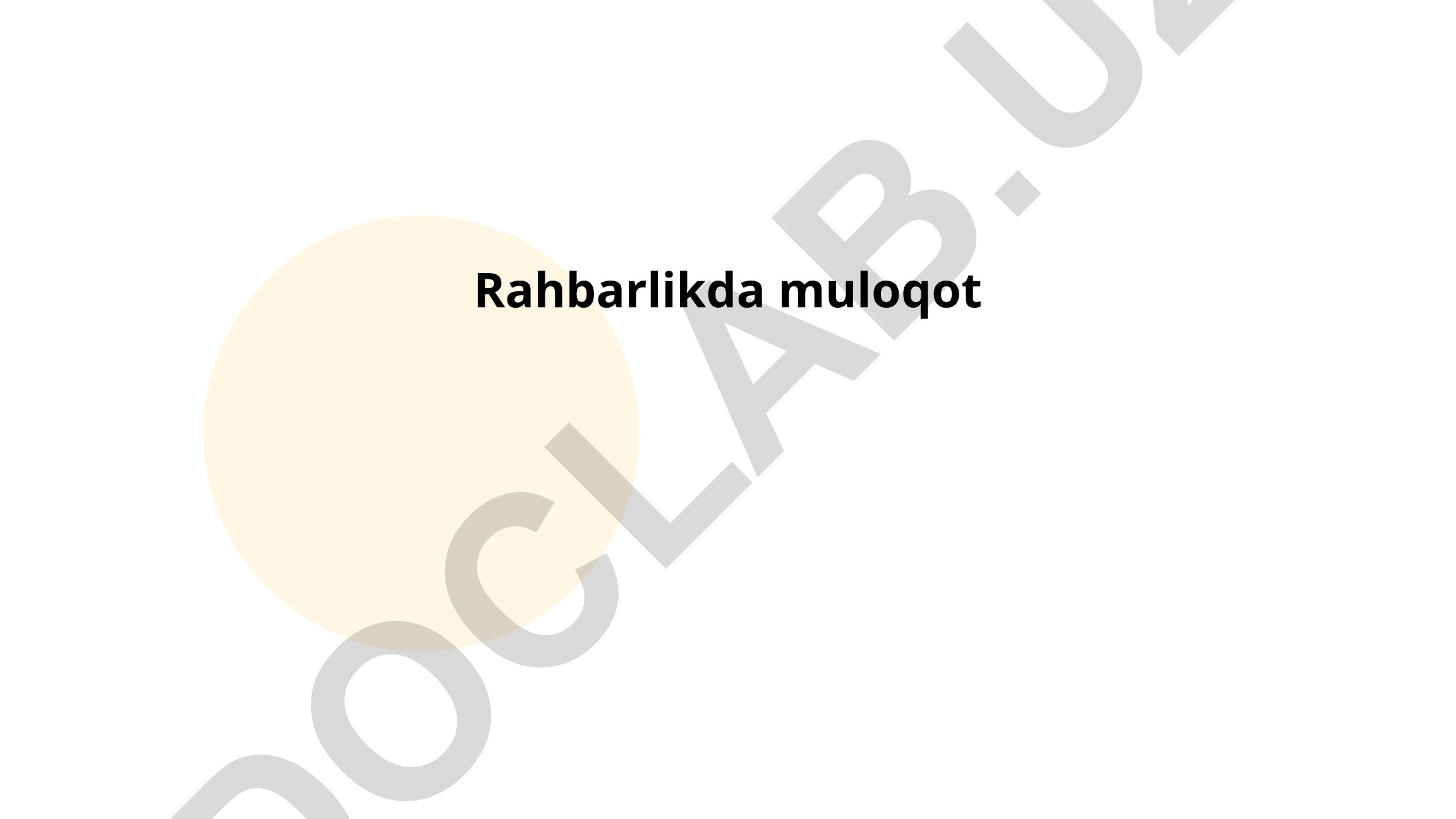 Rahbarlikda muloqot va samarali boshqarish tamoyillari