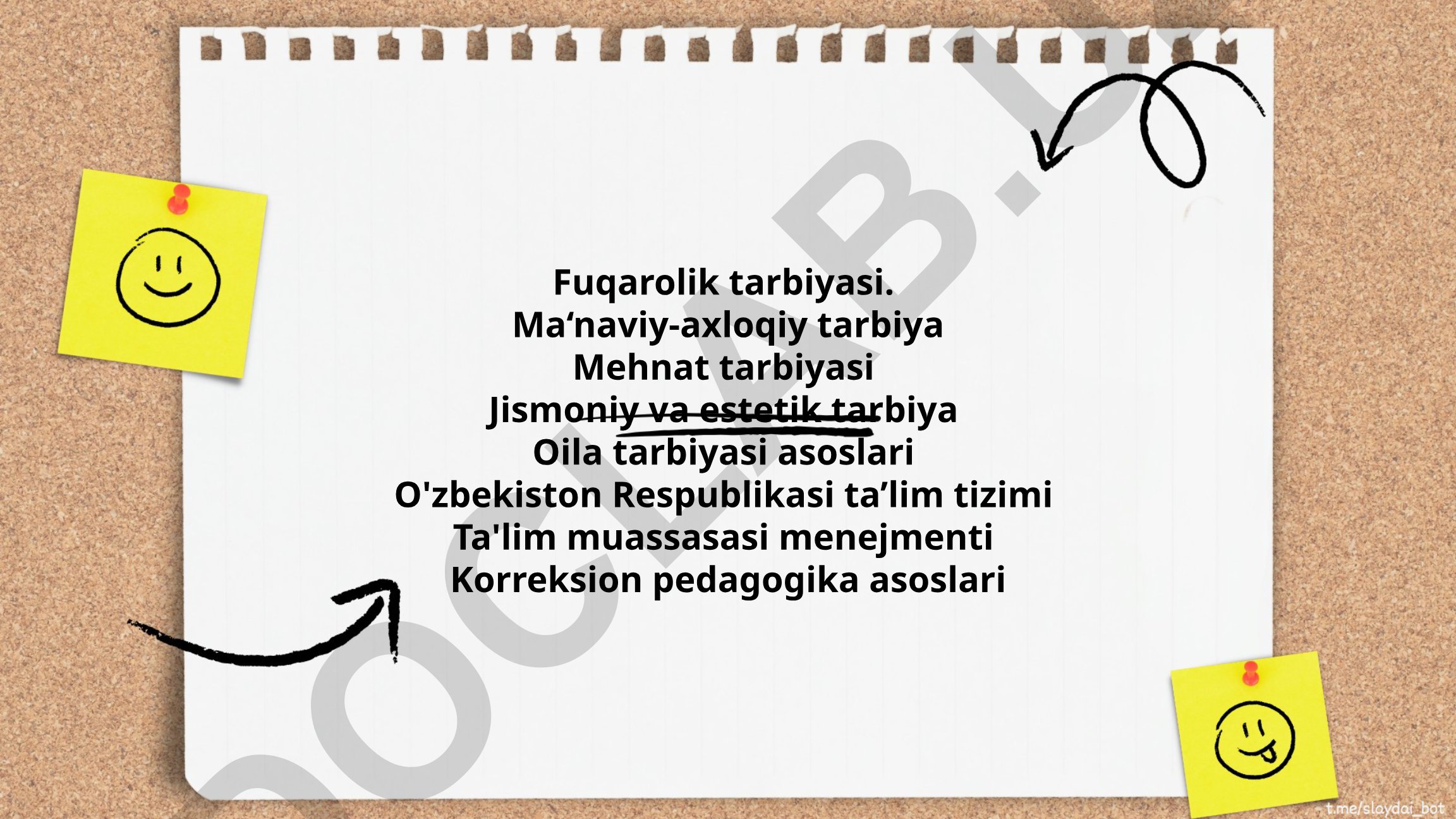 Fuqarolik tarbiyasi va pedagogika asoslari