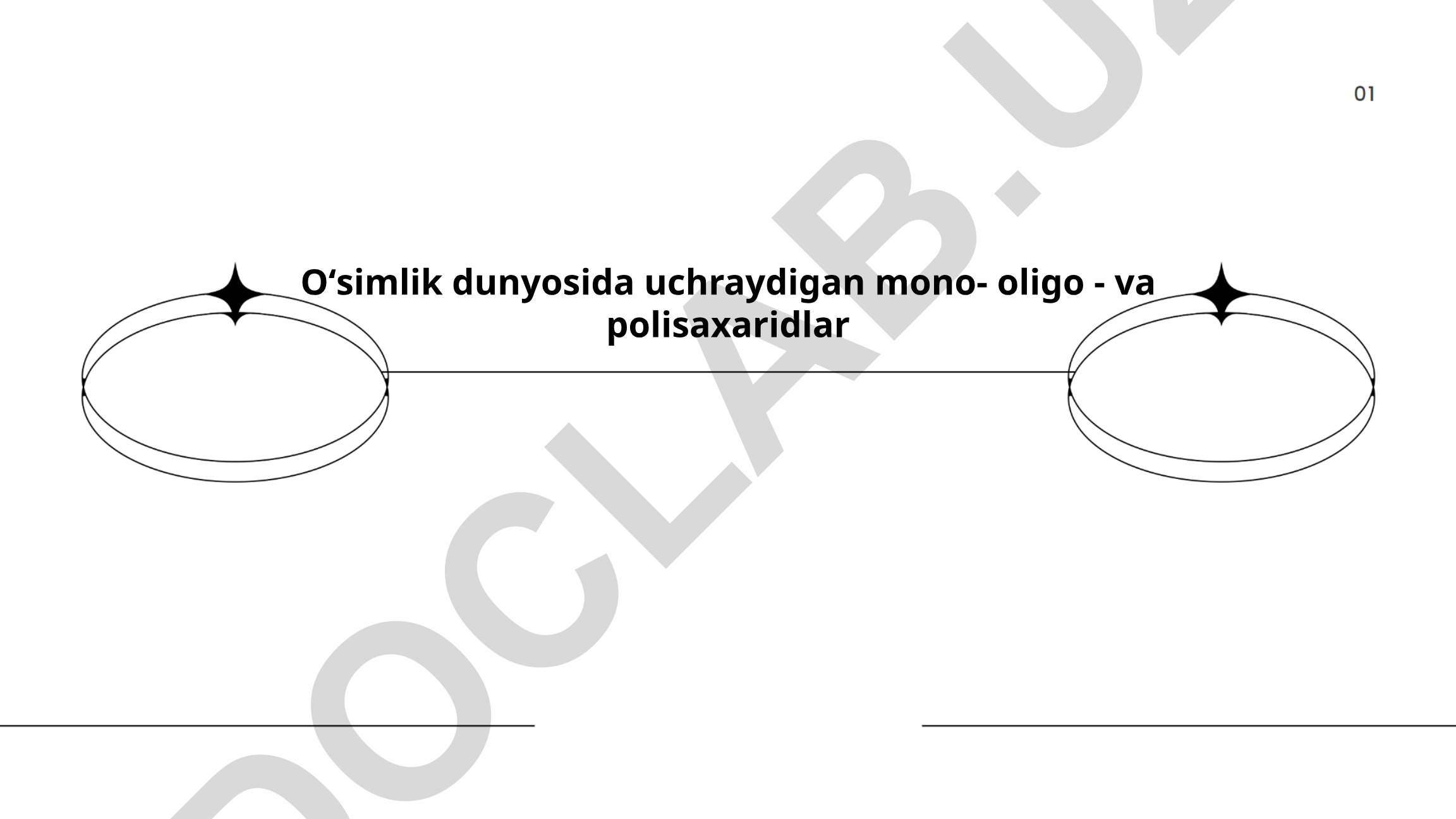 Oʻsimliklarda mono-, oligo- va polisaxaridlarning roli