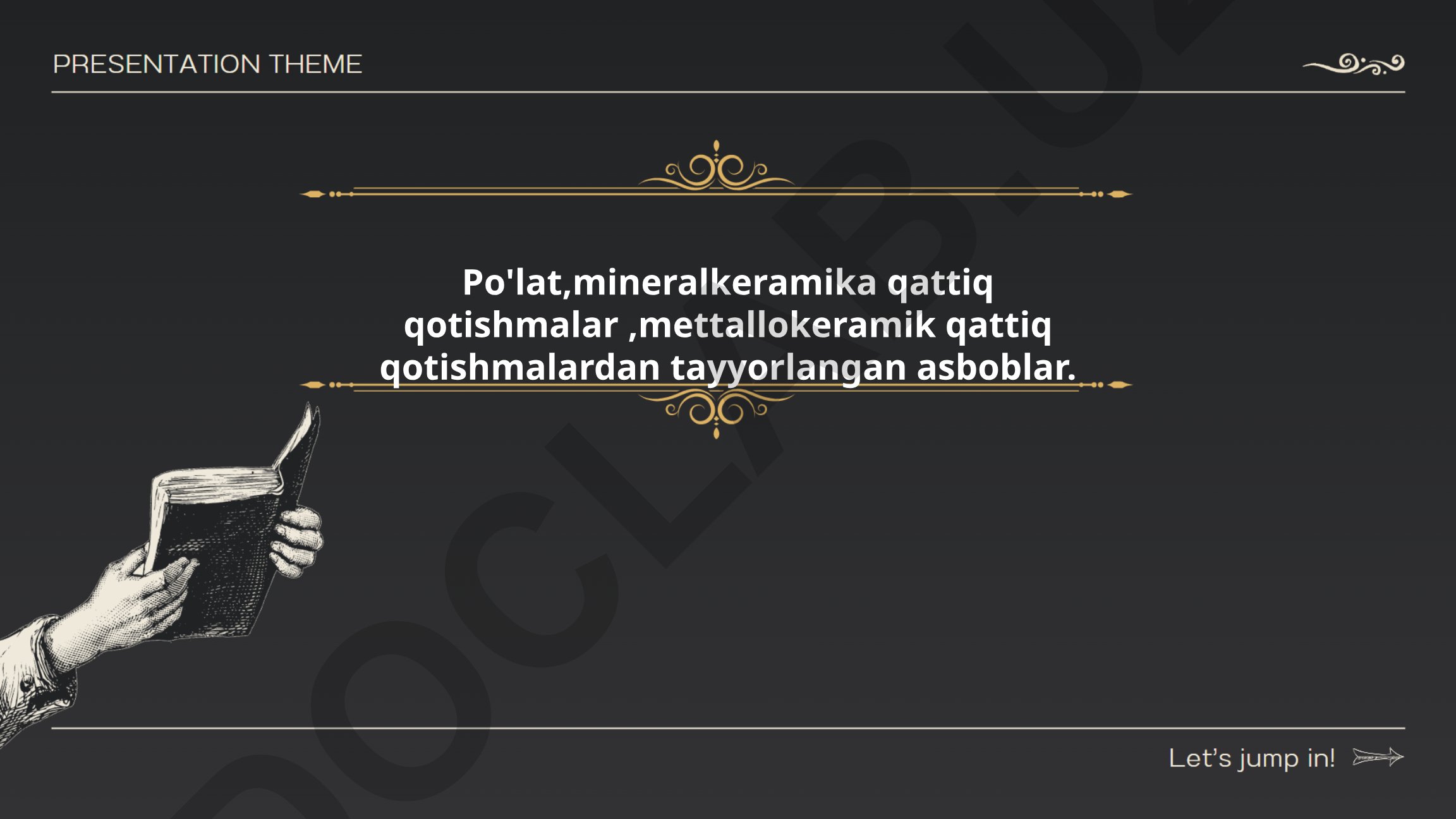 Po'lat, mineralkeramika va metallokeramik qattiq qotishmalardan tayyorlangan asboblar