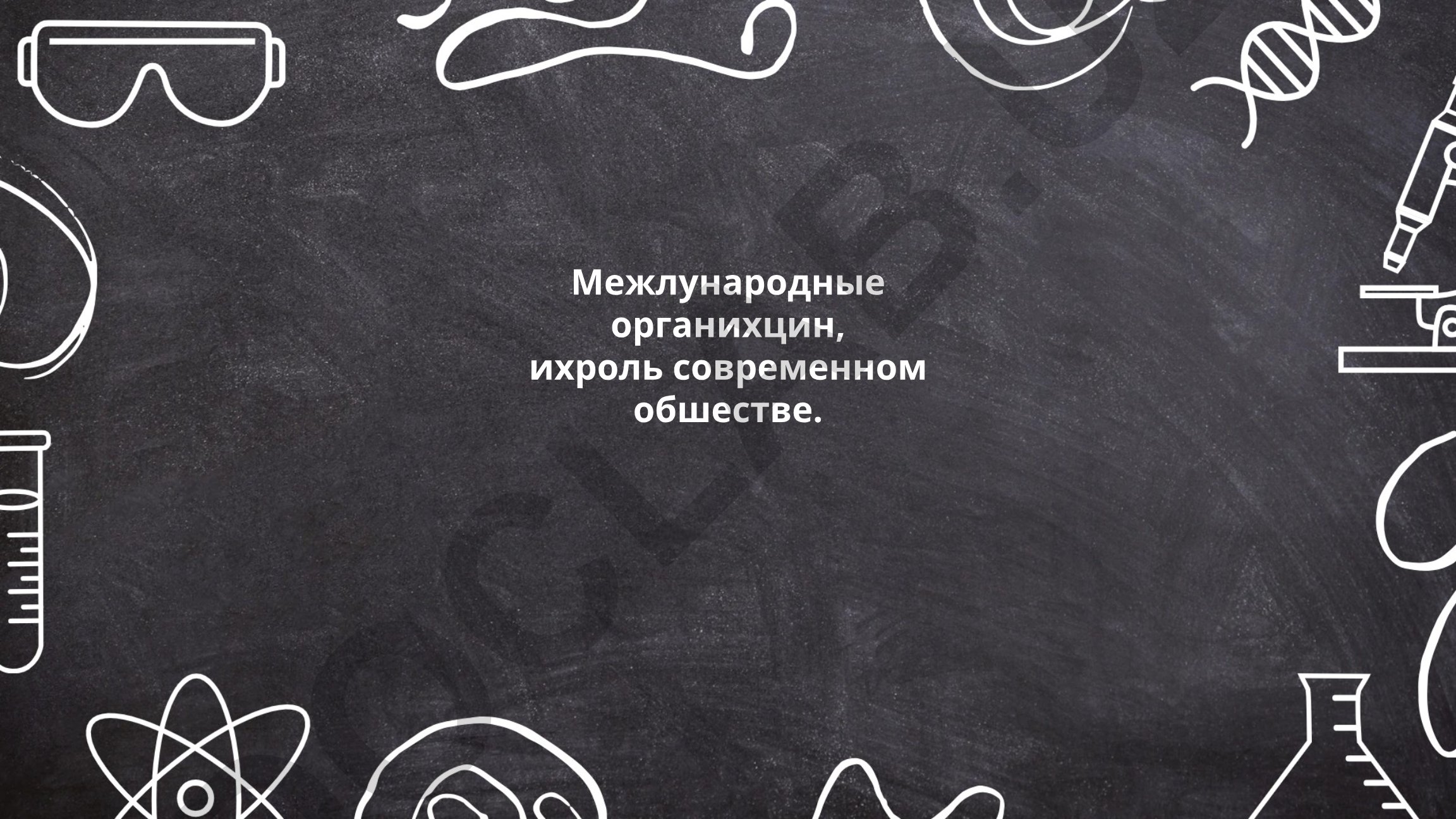 Международные организации и их роль в современном обществе