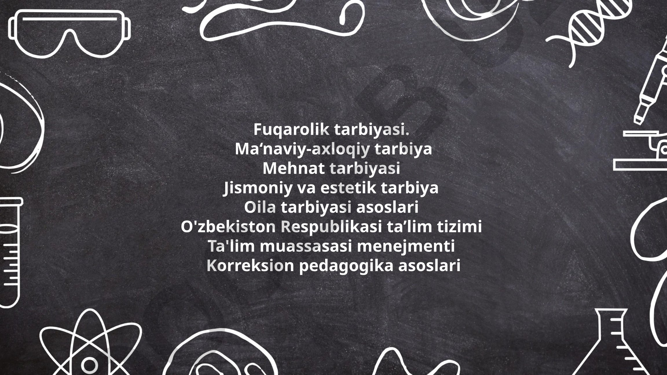 Fuqarolik tarbiyasi va pedagogika asoslari