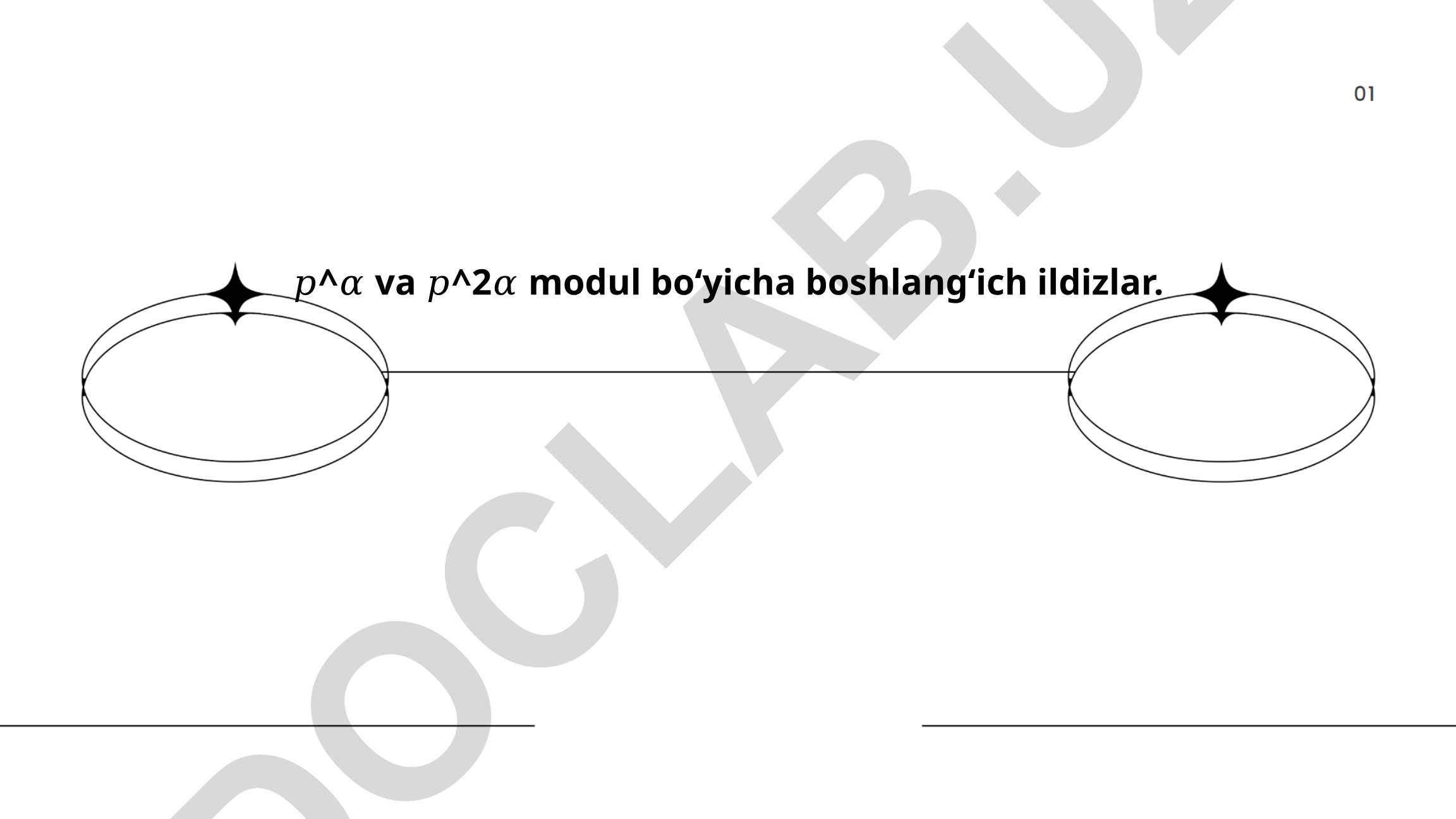 Boshlang'ich ildizlar va modulyar arifmetika