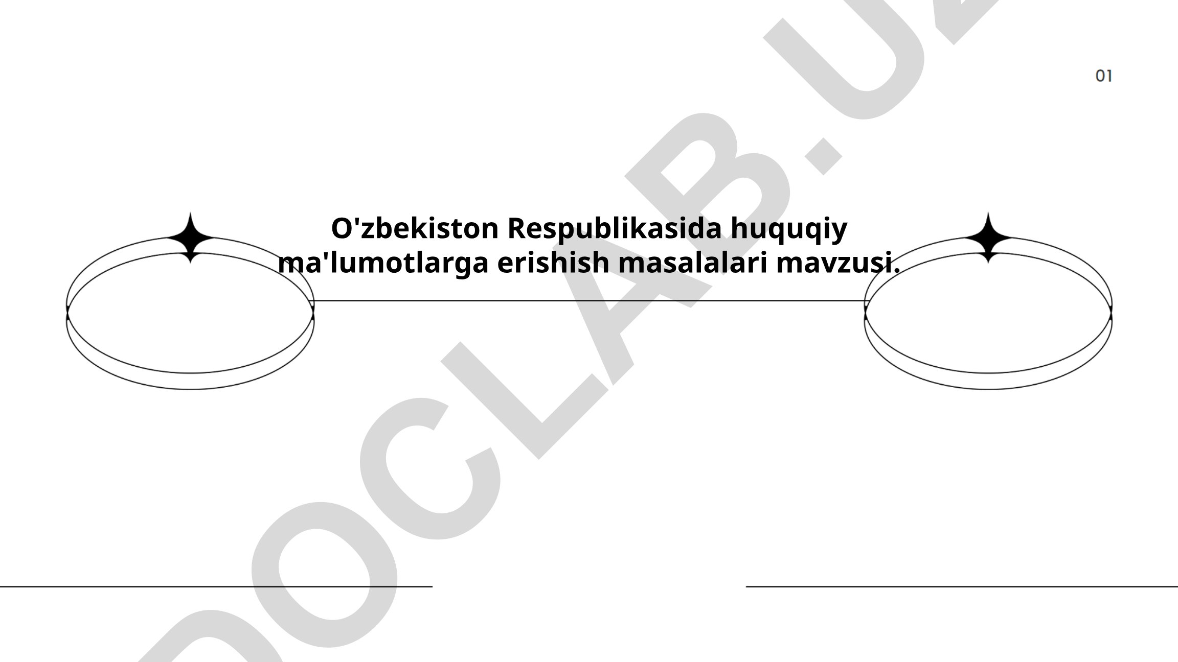 O'zbekiston Respublikasida huquqiy ma'lumotlarga erishish masalalari