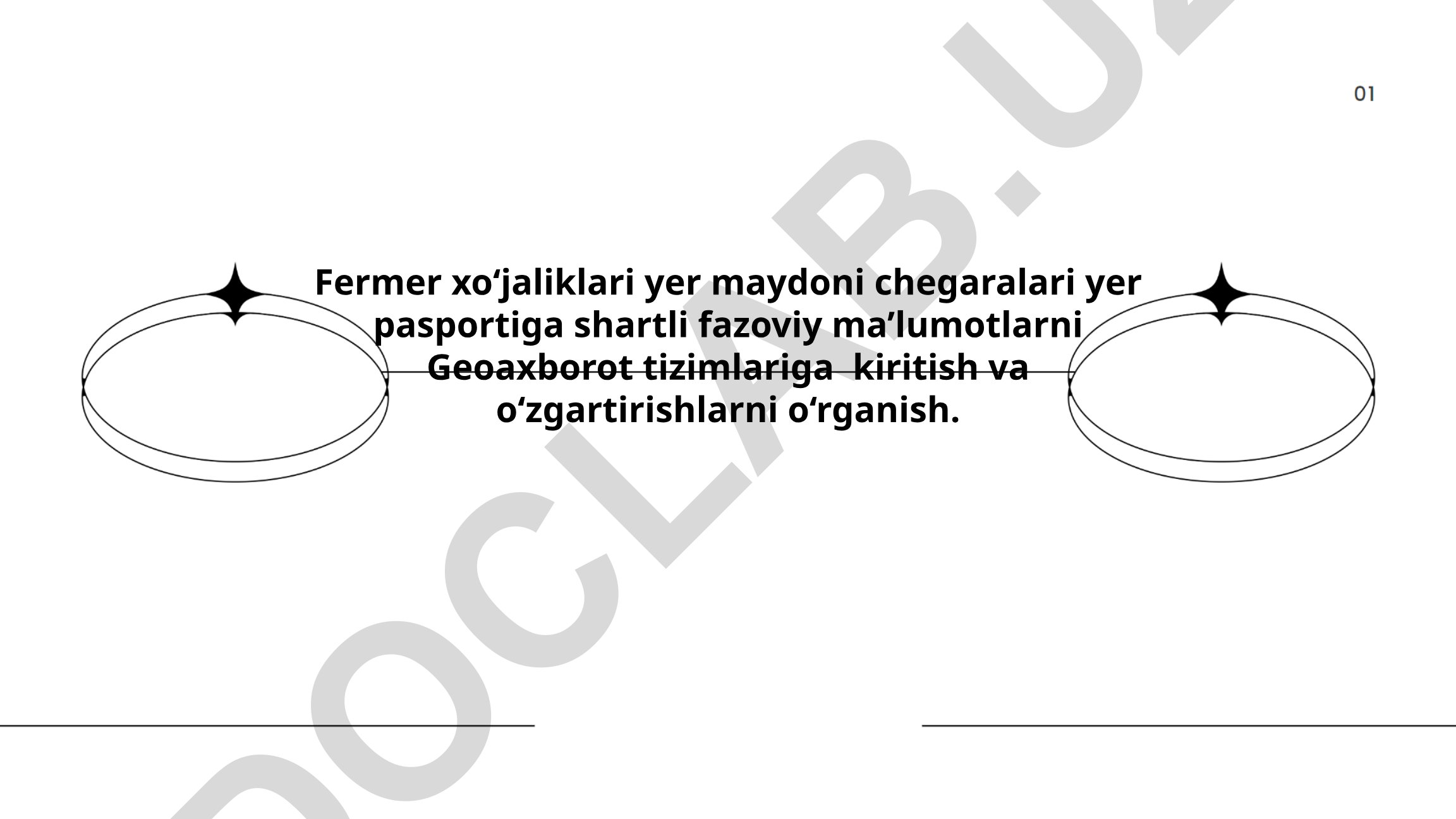 Fermer xo‘jaliklari yer maydoni chegaralari va Geoaxborot tizimlari