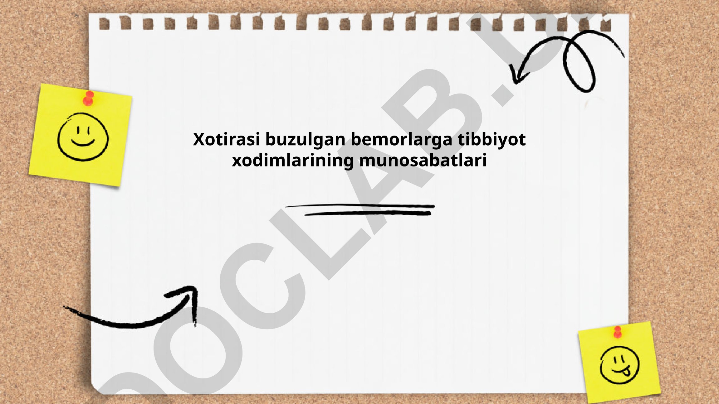 Xotirasi buzulgan bemorlarga tibbiyot xodimlarining munosabatlari