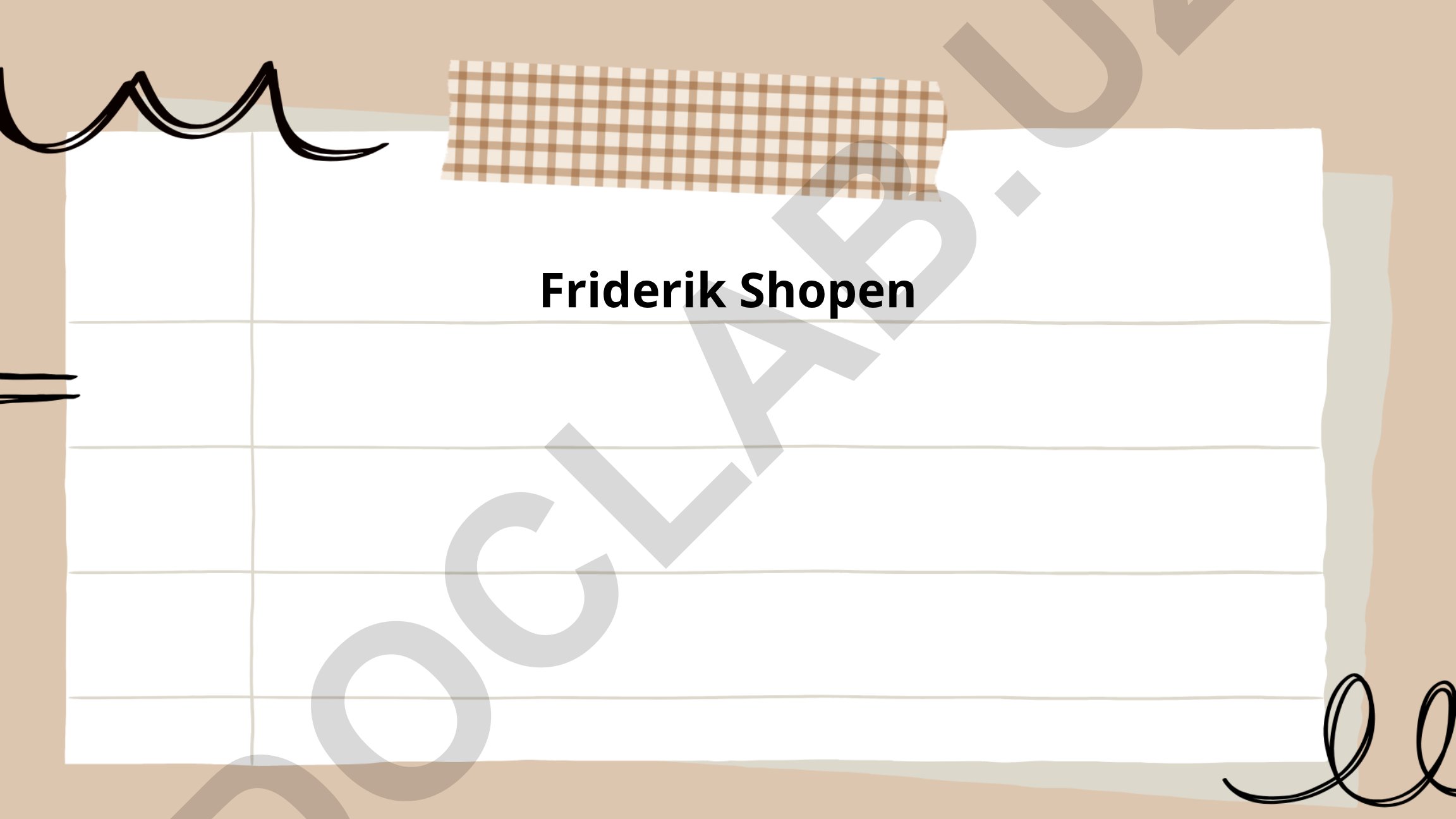 Friderik Shopen hayoti va ijodi