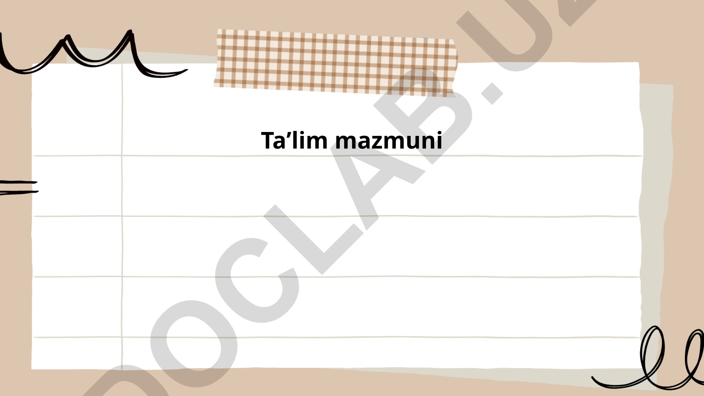 Taʼlim mazmunini rivojlantirish omillari va milliy xususiyatlari