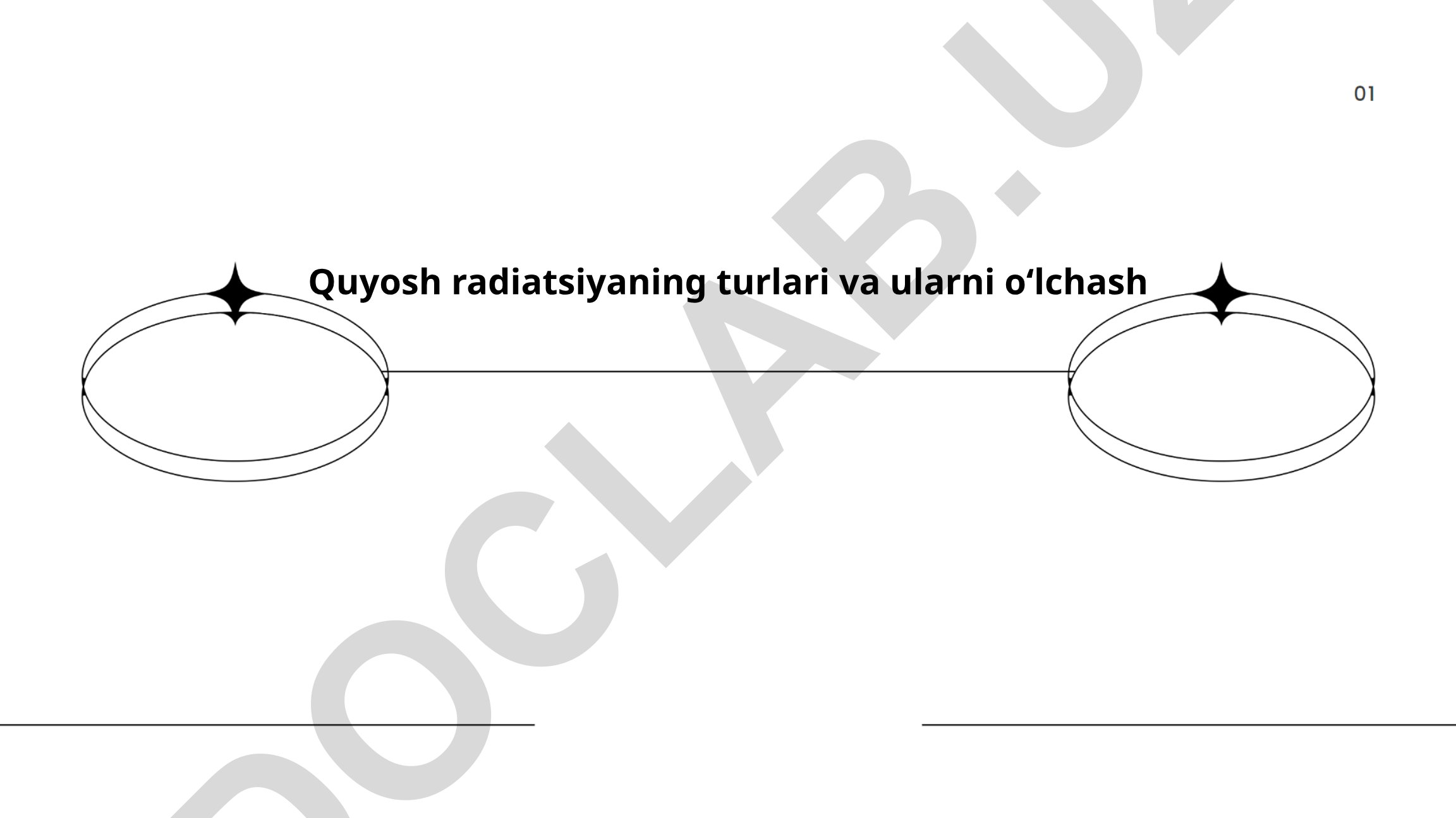 Quyosh radiatsiyaning turlari va ularni oʻlchash