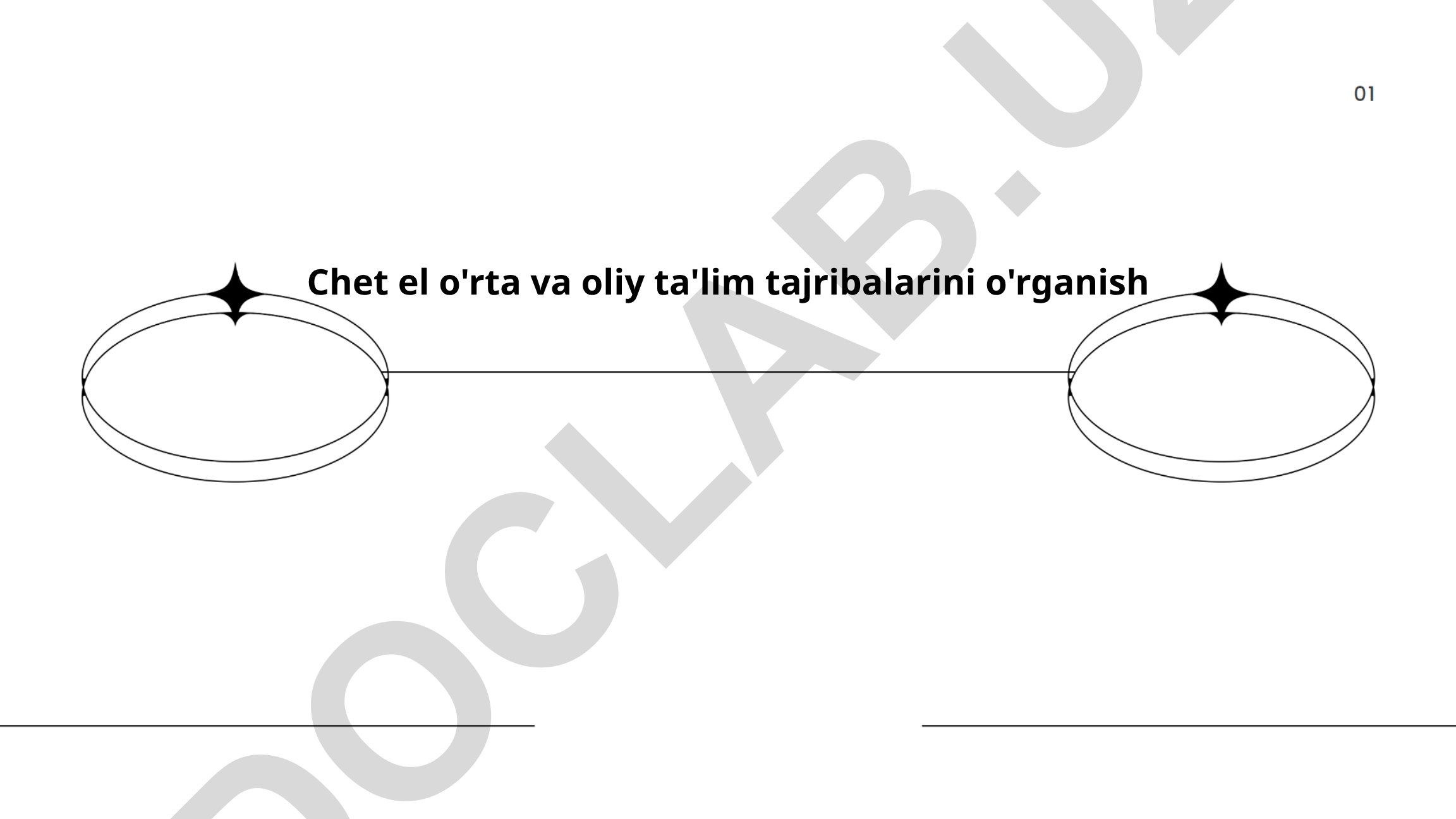 Chet el o'rta va oliy ta'lim tajribalarini o'rganish