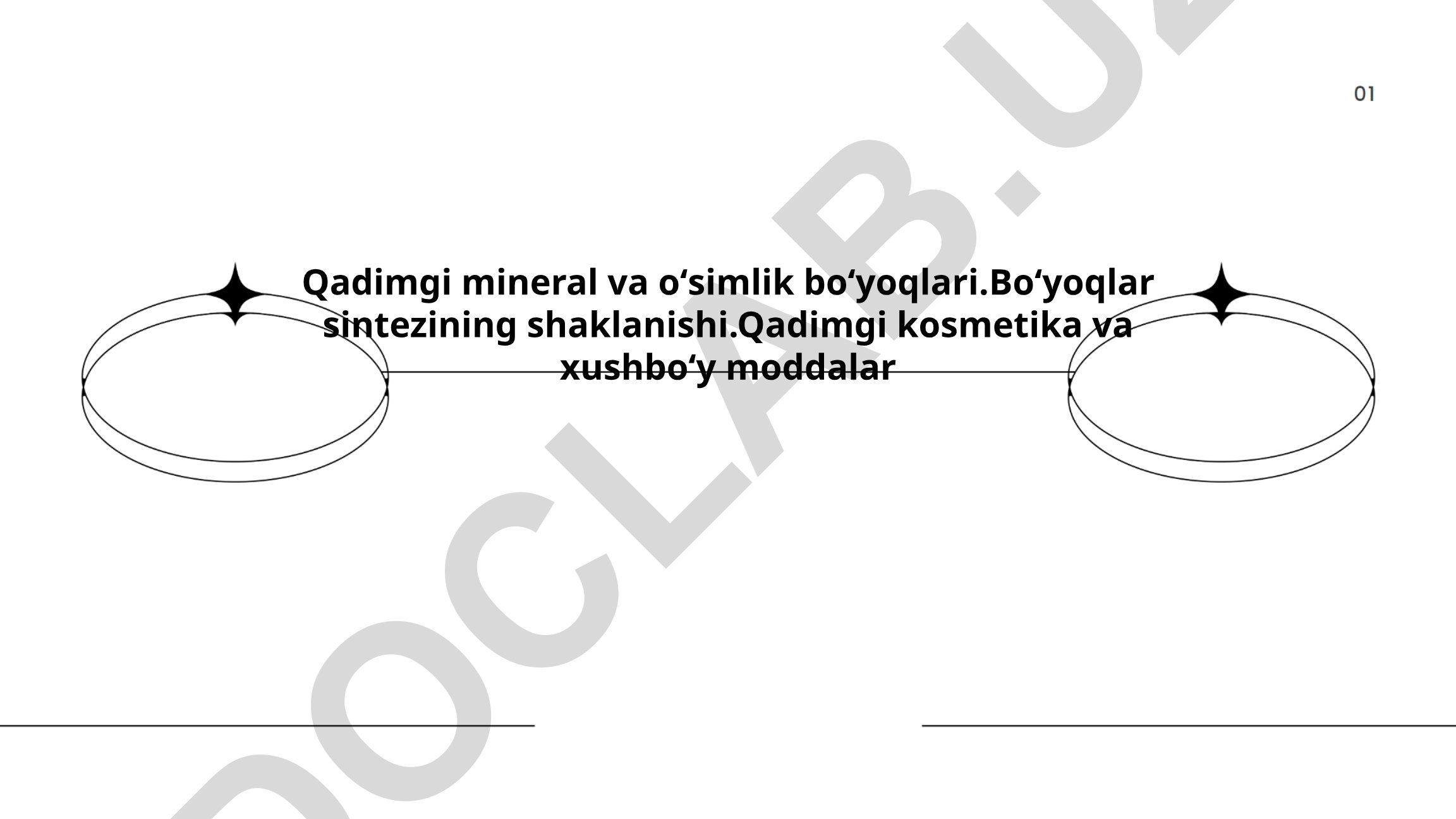 Qadimgi mineral va oʻsimlik boʻyoqlari tarixi