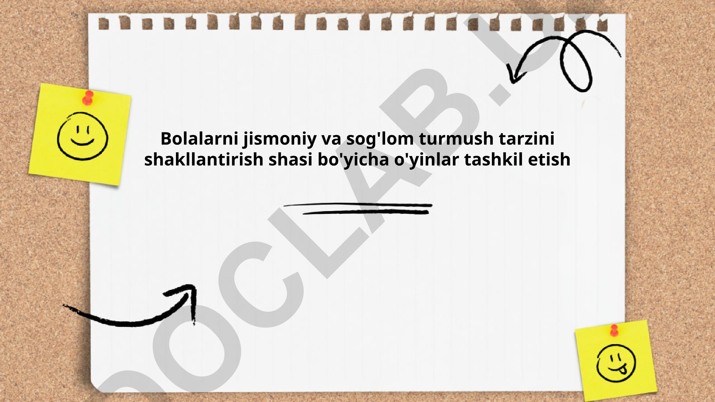 Bolalarni jismoniy va sog'lom turmush tarzini shakllantirish shasi bo'yicha o'yinlar tashkil etish