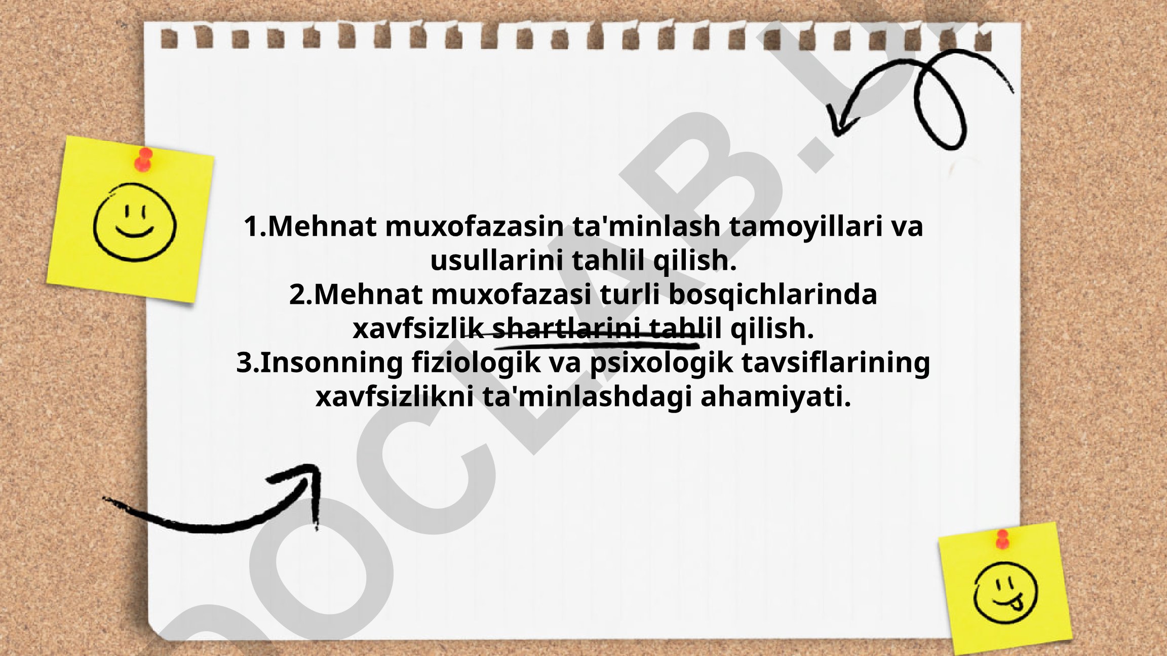 Mehnat muxofazasining tamoyillari, usullari va xavfsizlik shartlari