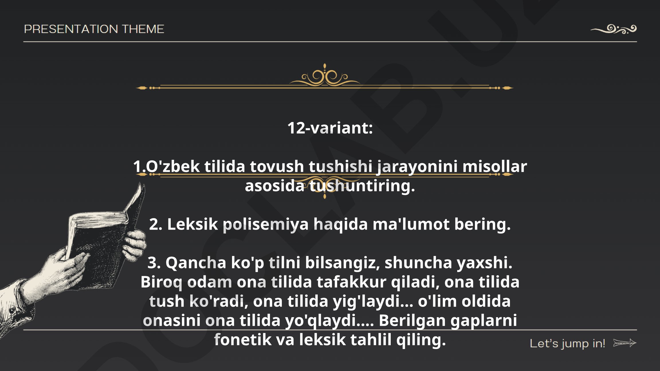 O'zbek tilida tovush tushishi va leksik polisemiya