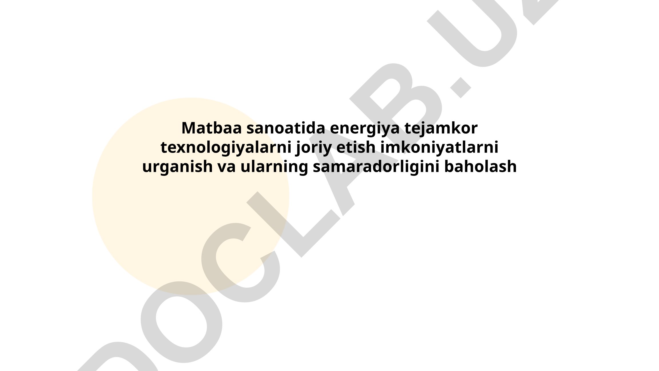 Matbaa sanoatida energiya tejamkor texnologiyalarni joriy etish imkoniyatlari va samaradorligi