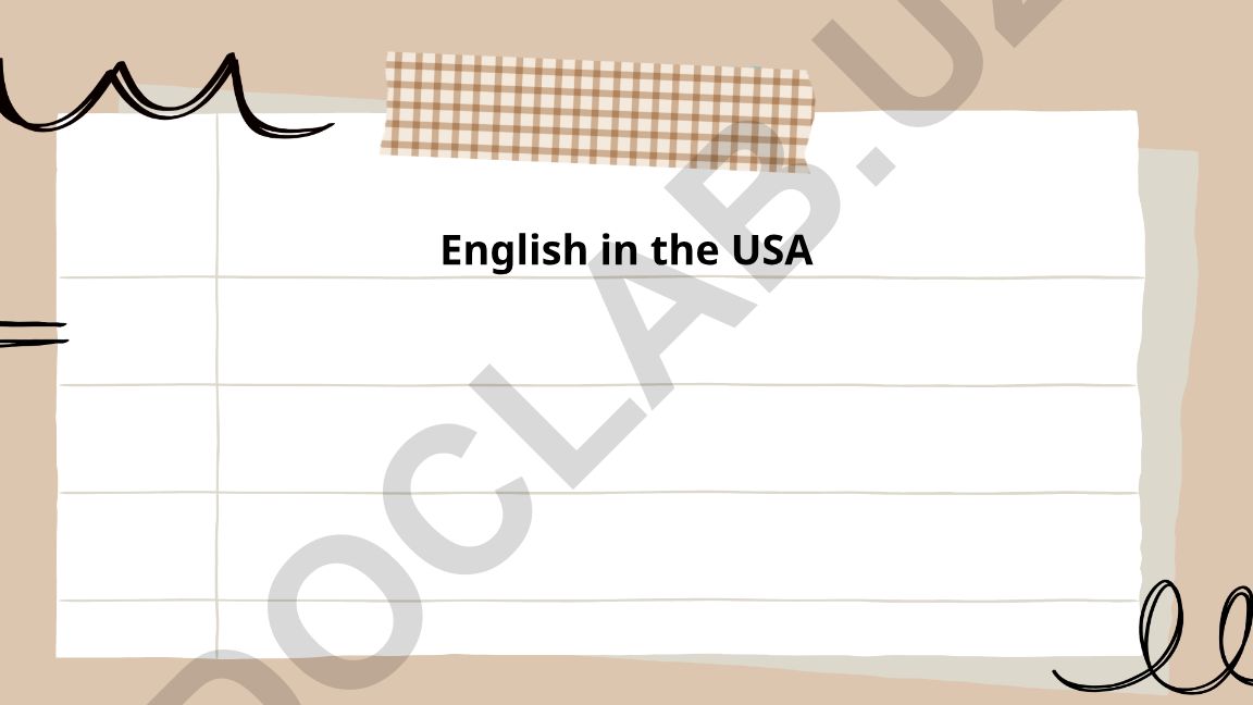 The History and Development of English in the United States