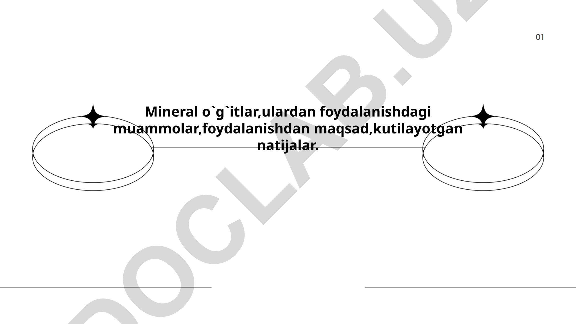 Mineral o'g'itlar: turlari, ta'siri va foydalanish muammolari