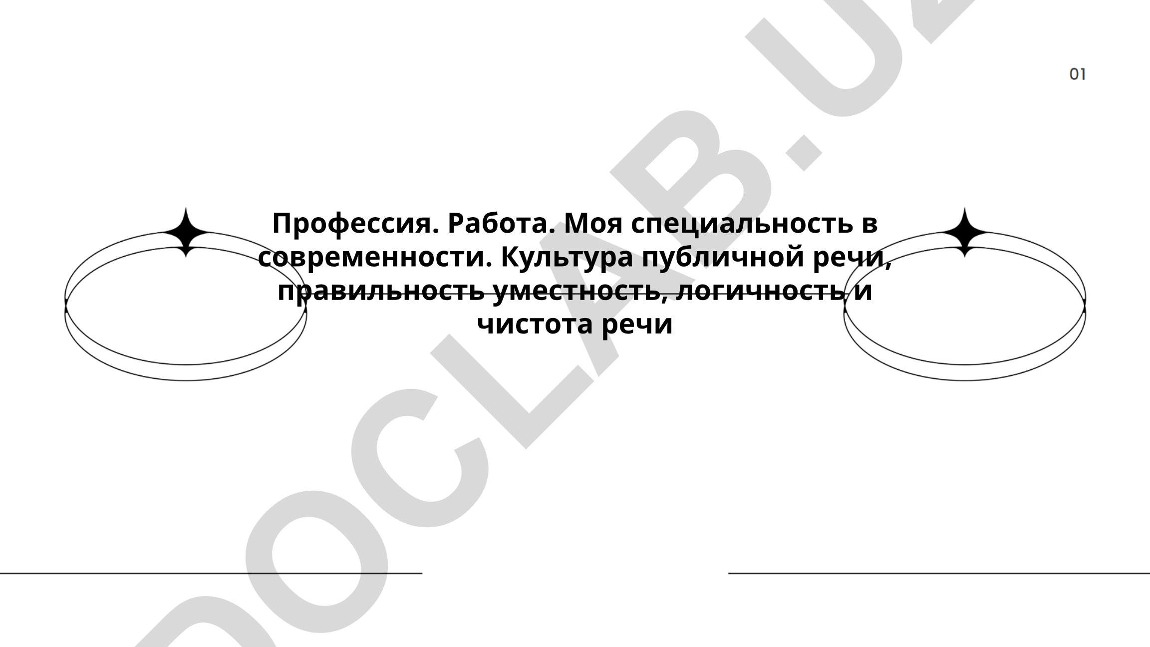 Профессия и специальность в современном мире: требования рынка труда и культура публичной речи