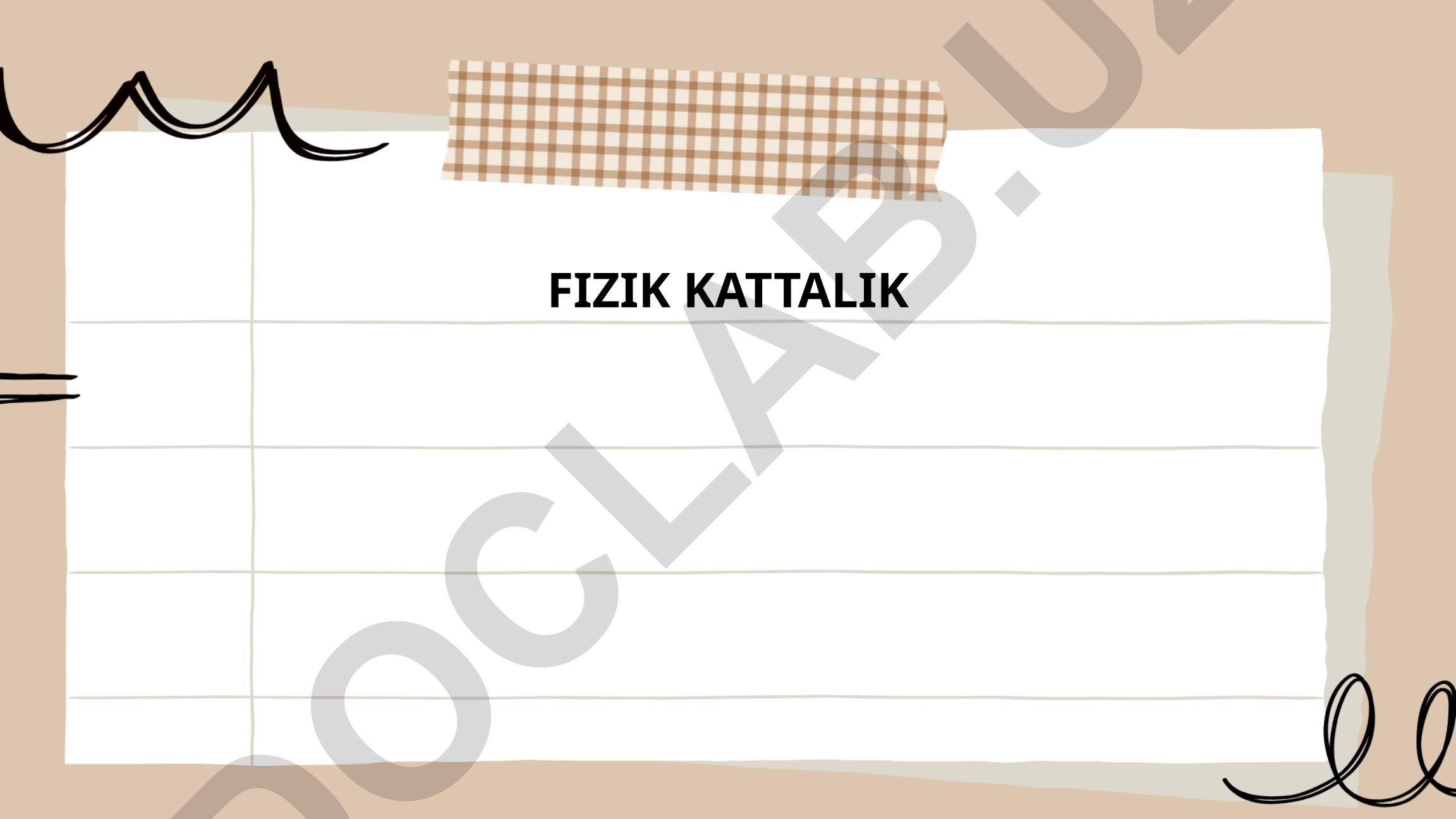 Fizik kattaliklar va ularning o'lchov birliklari