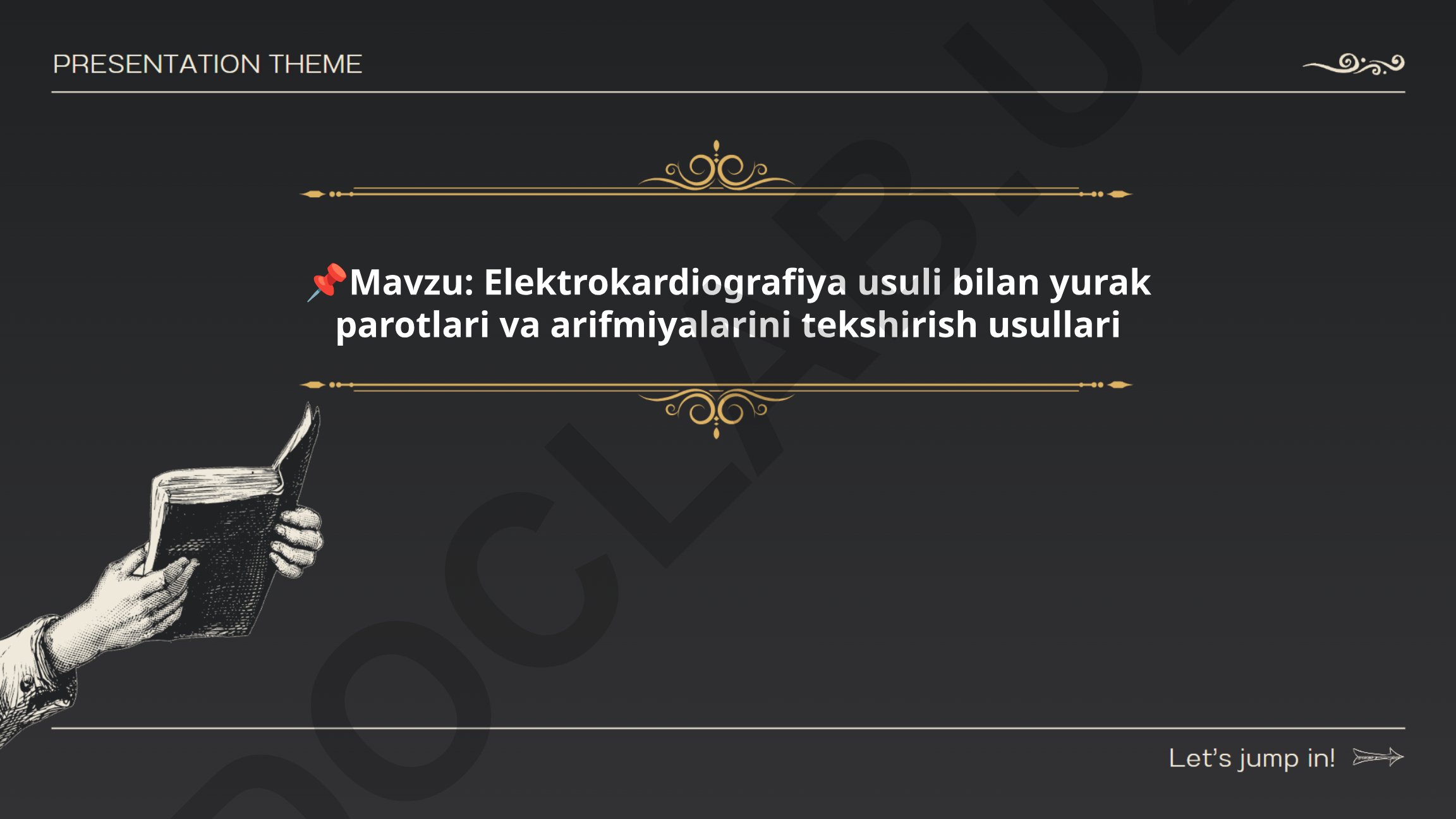 Elektrokardiografiya usuli bilan yurak parotlari va arifmiyalarini tekshirish usullari