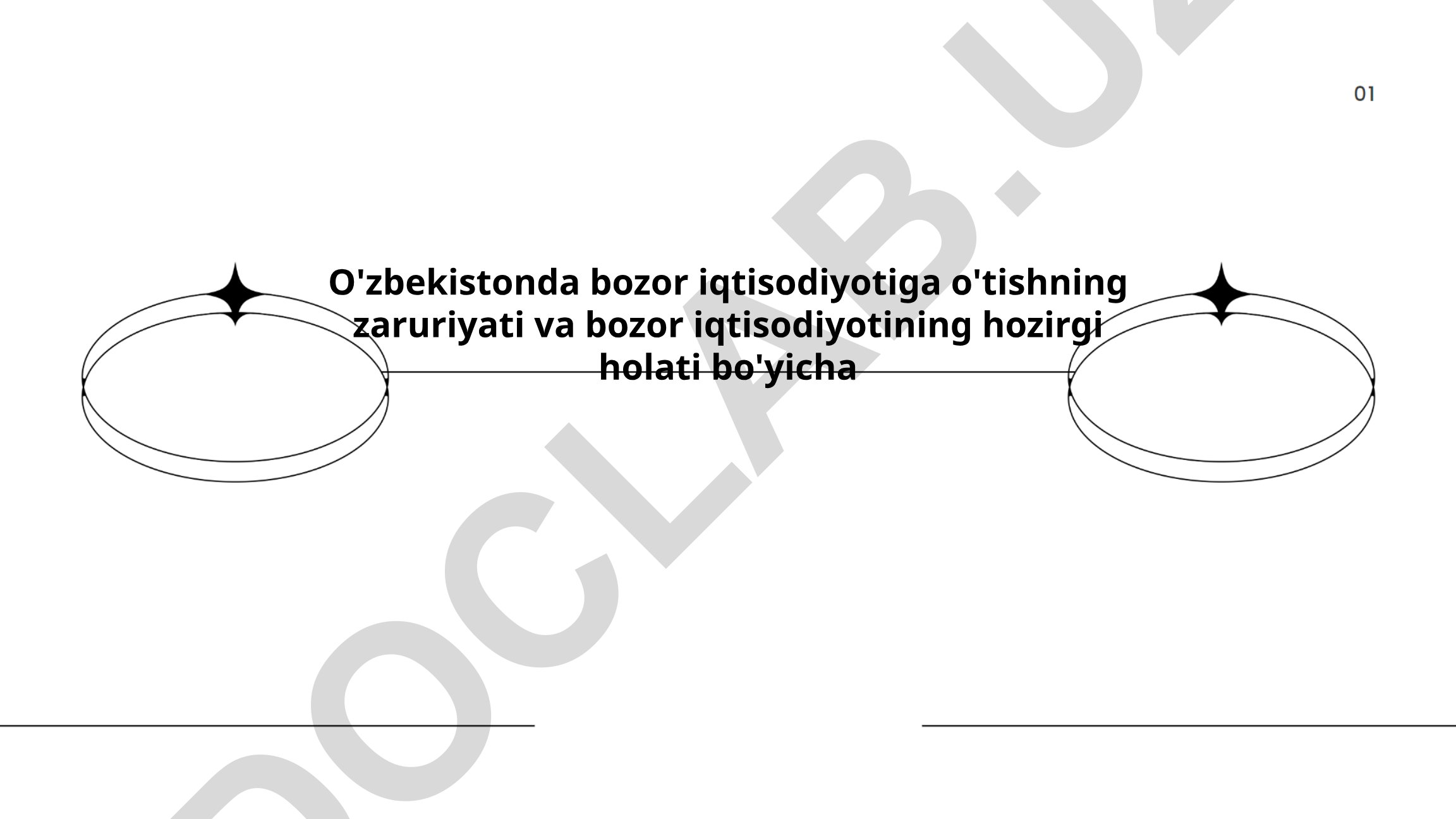O'zbekistonda bozor iqtisodiyotiga o'tishning zaruriyati va hozirgi holati