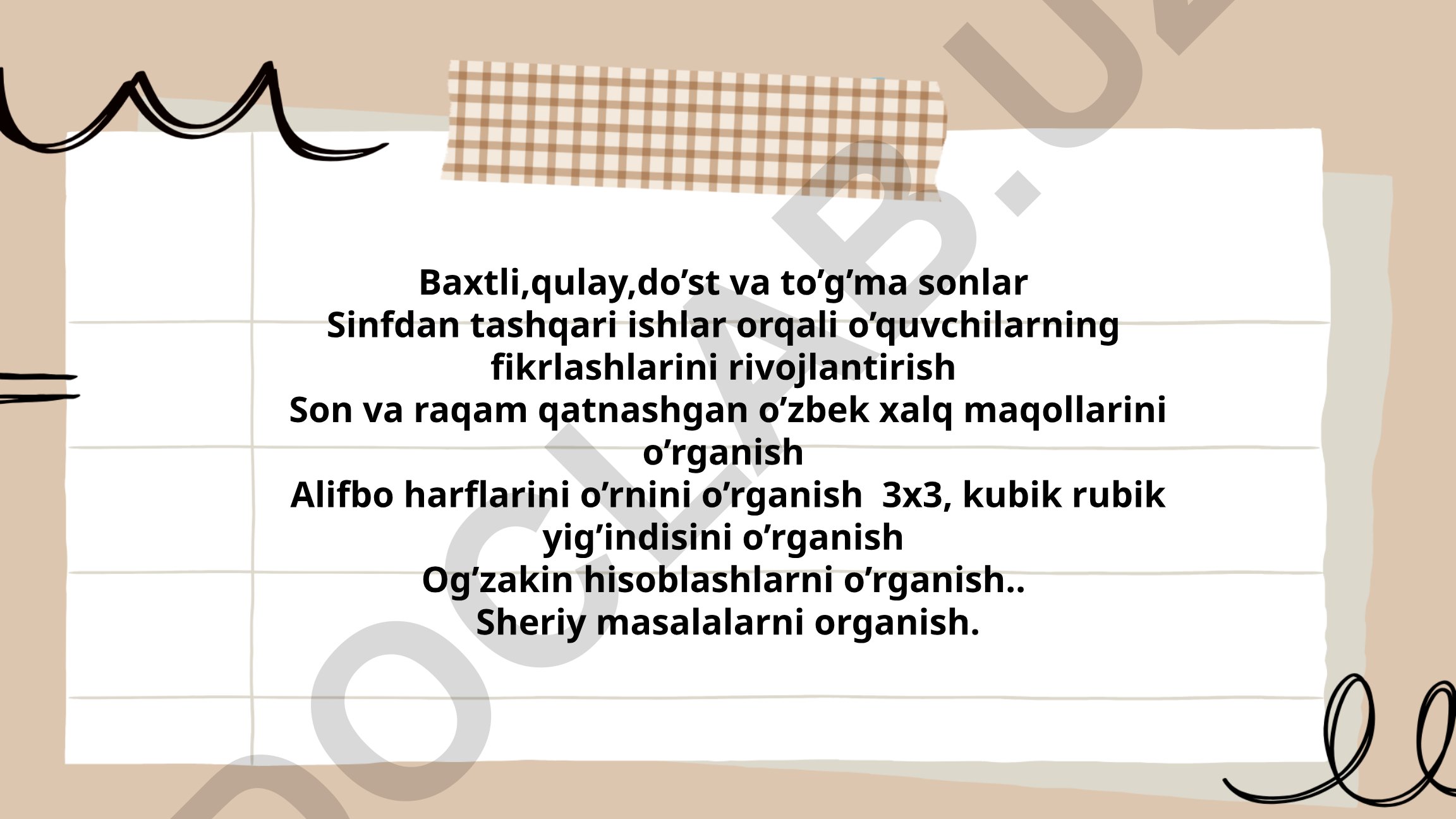 Baxtli, qulay, do'st va to'g'ma sonlar haqida matematik tadqiqot