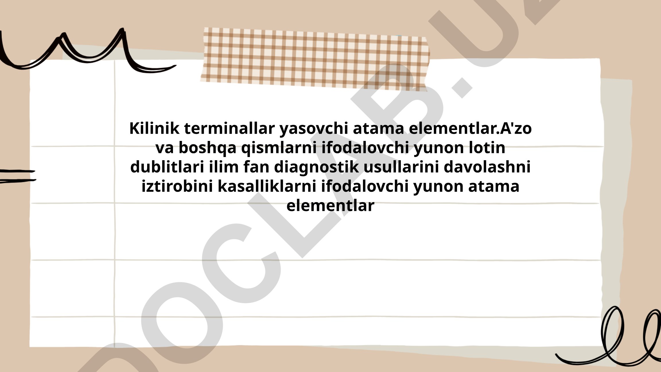 Yunon-lotin prefiks va suffikslar: klinik terminologiyada umumiy ko'rsatkichlar