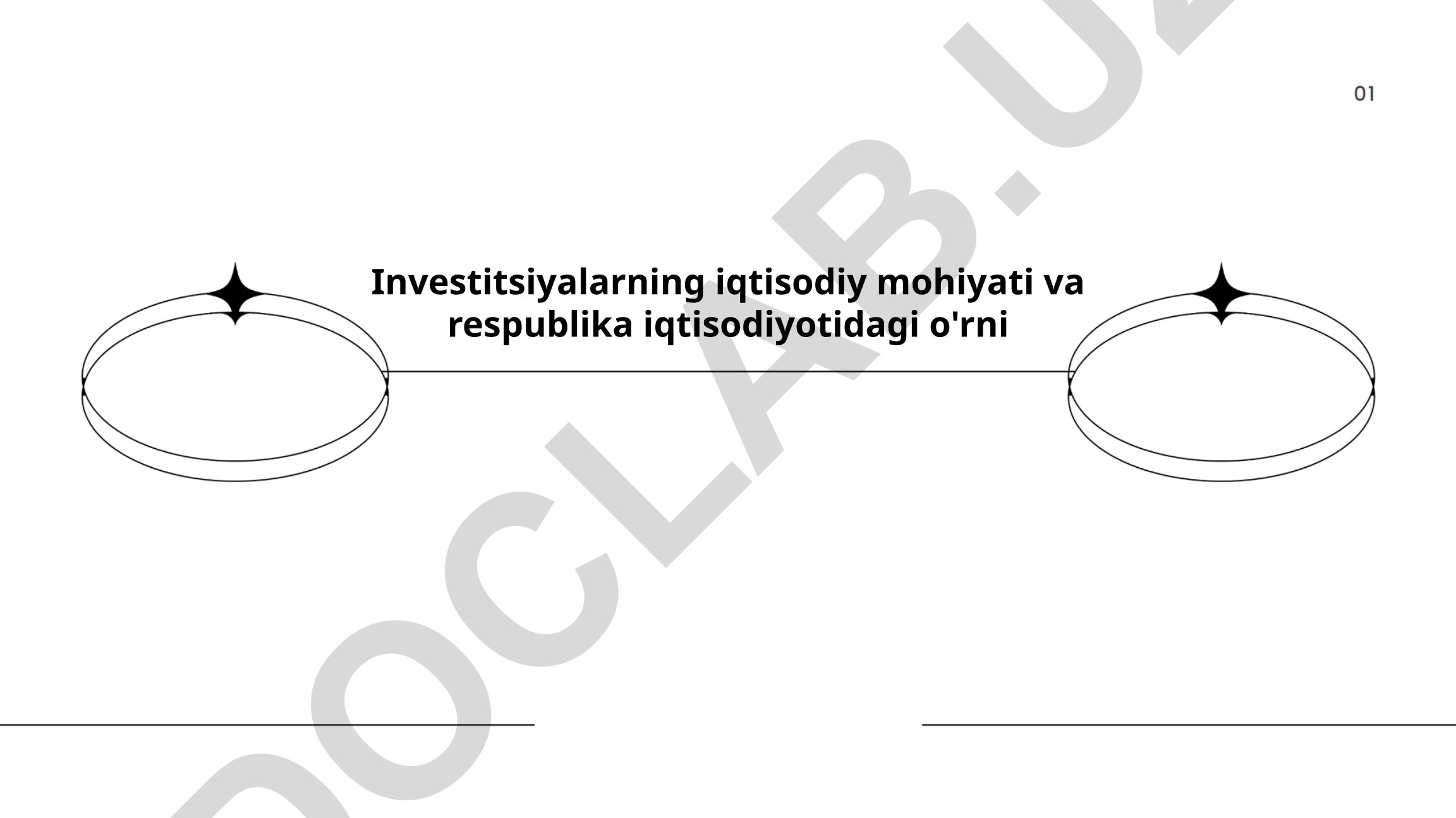 Investitsiyalarning iqtisodiy mohiyati va respublika iqtisodiyotidagi o'rni