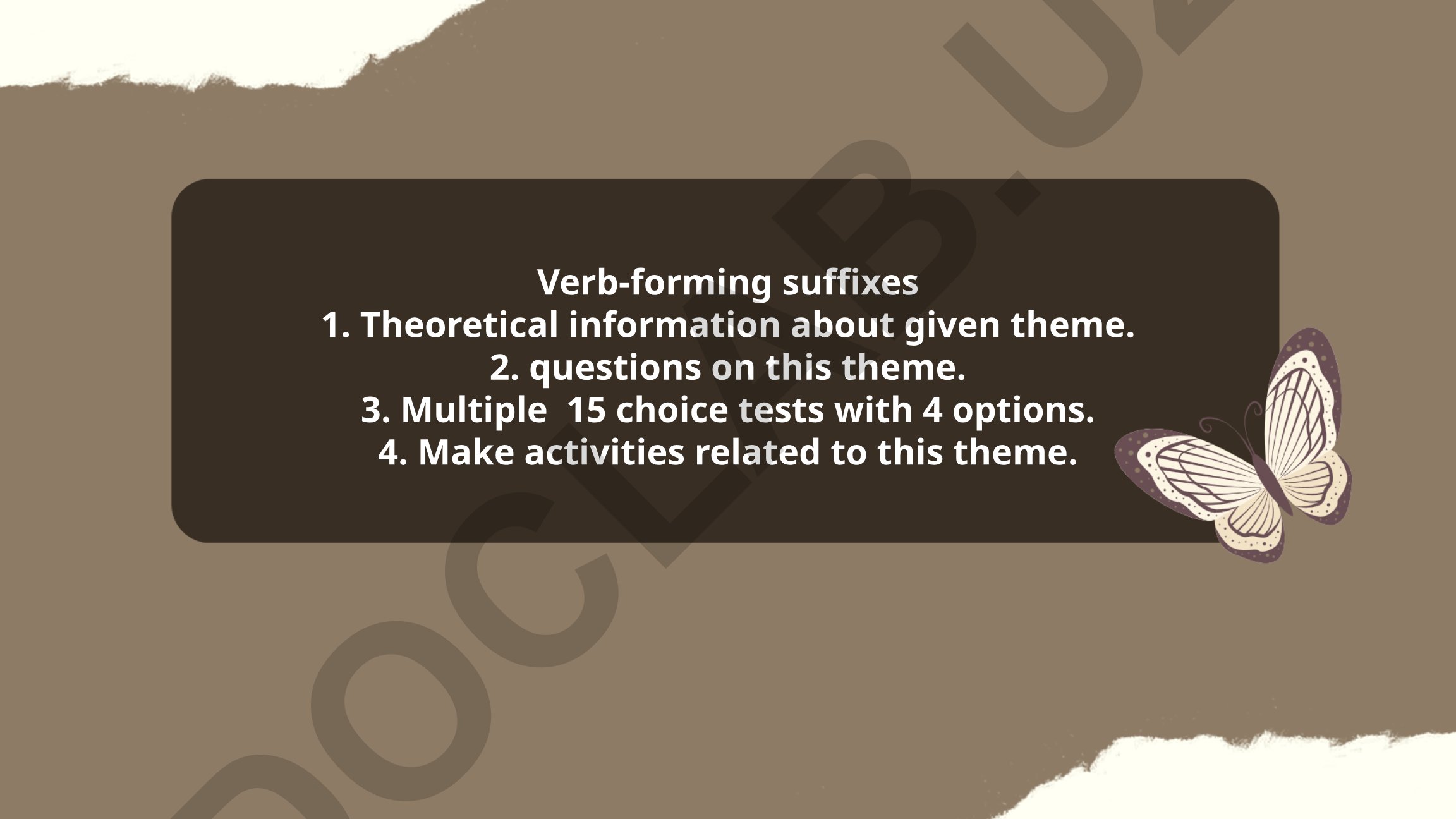Verb-forming suffixes in English