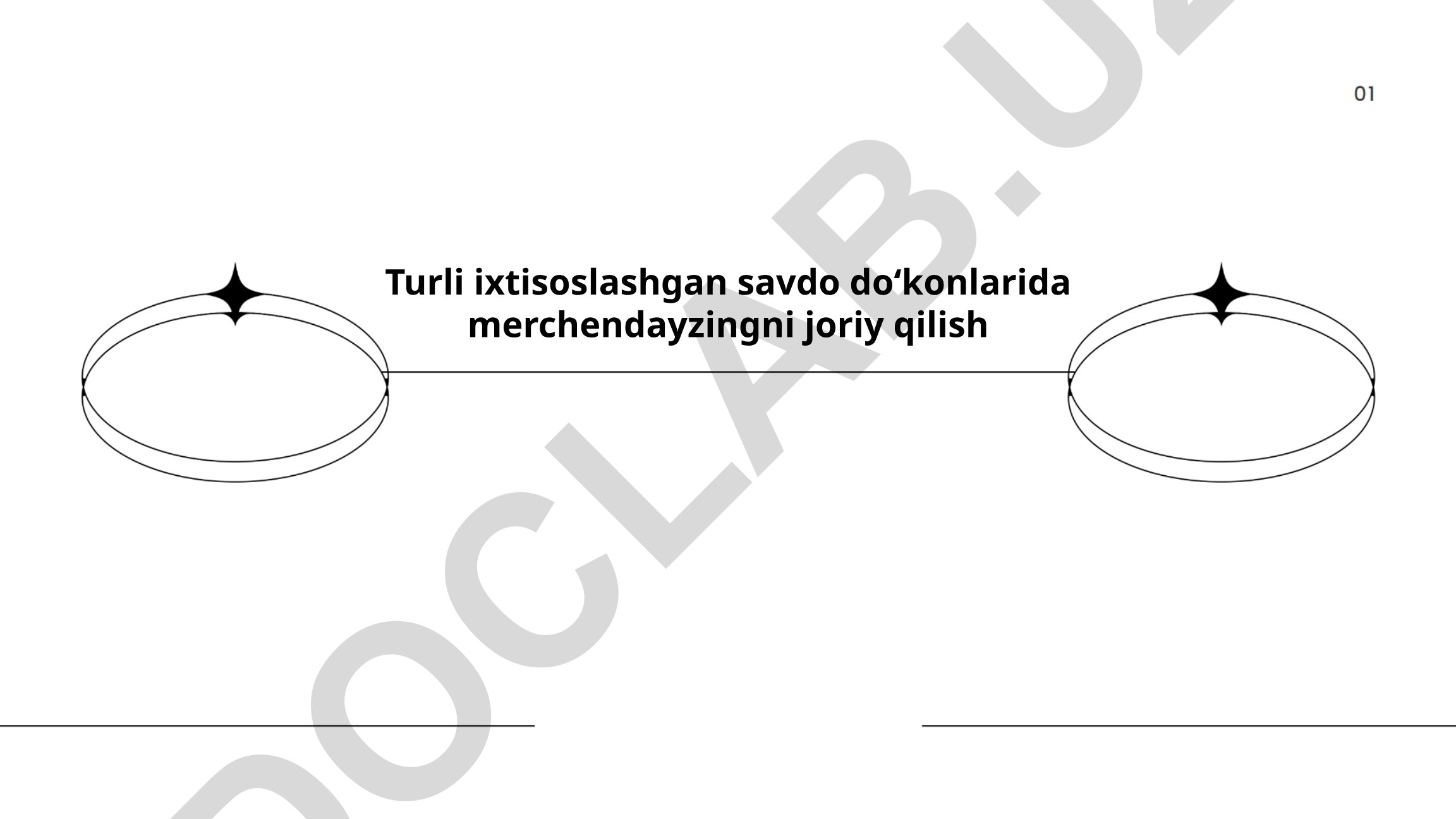 Turli ixtisoslashgan savdo doʻkonlarida merchendayzingni joriy qilish