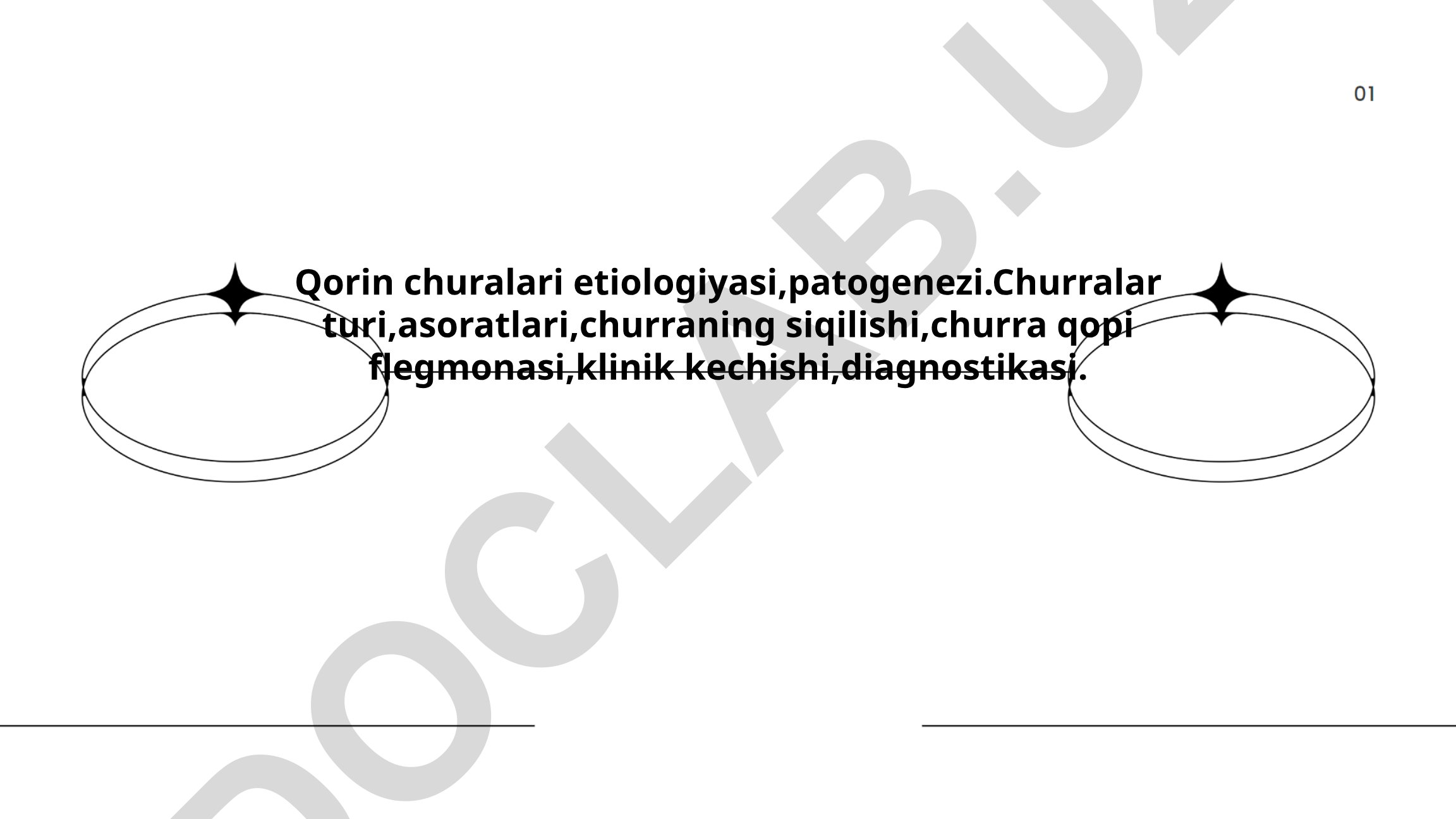 Qorin churralari etiologiyasi, patogenezi va klinik kechishi