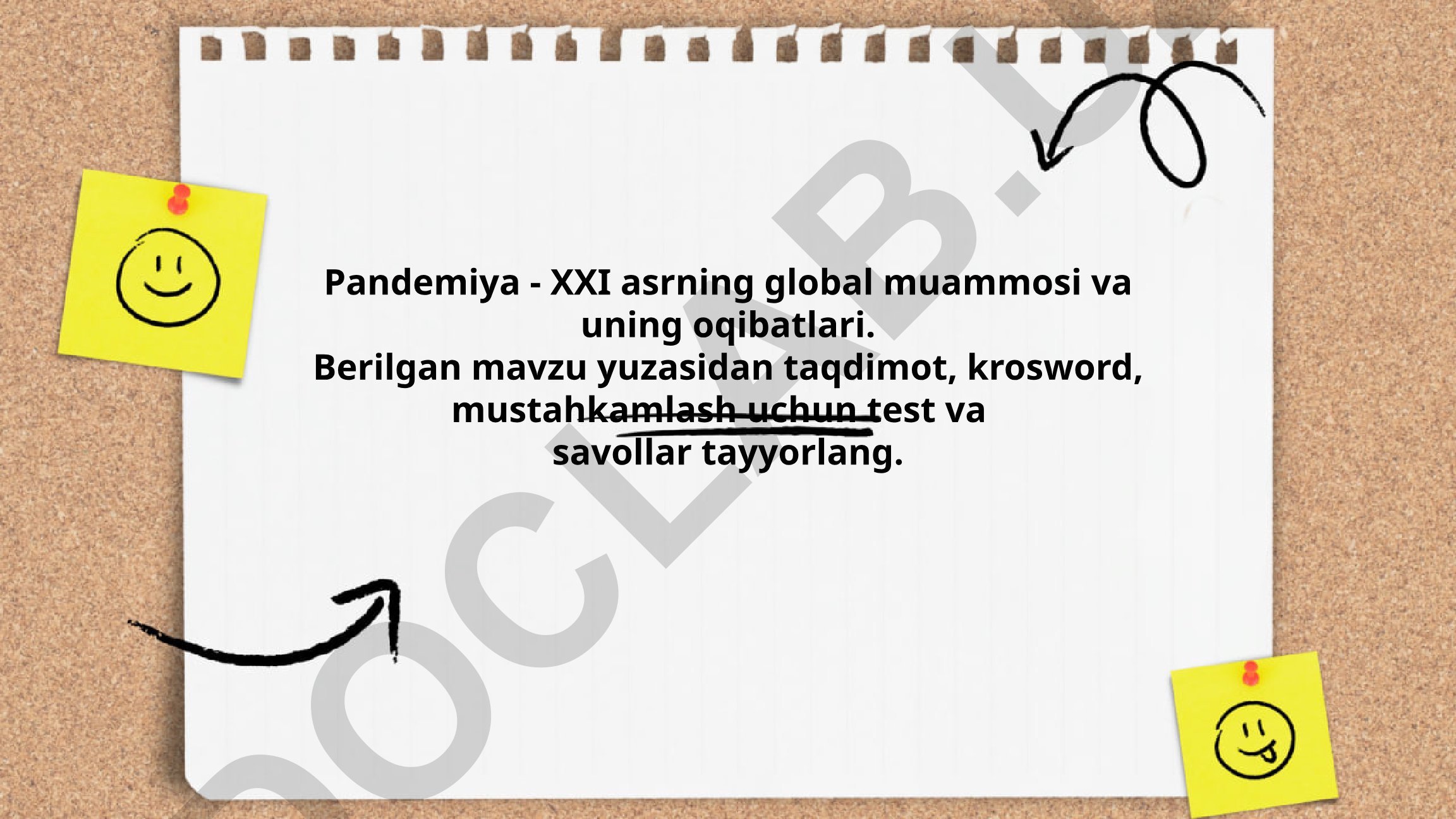 Pandemiya - XXI asrning global muammosi va uning oqibatlari