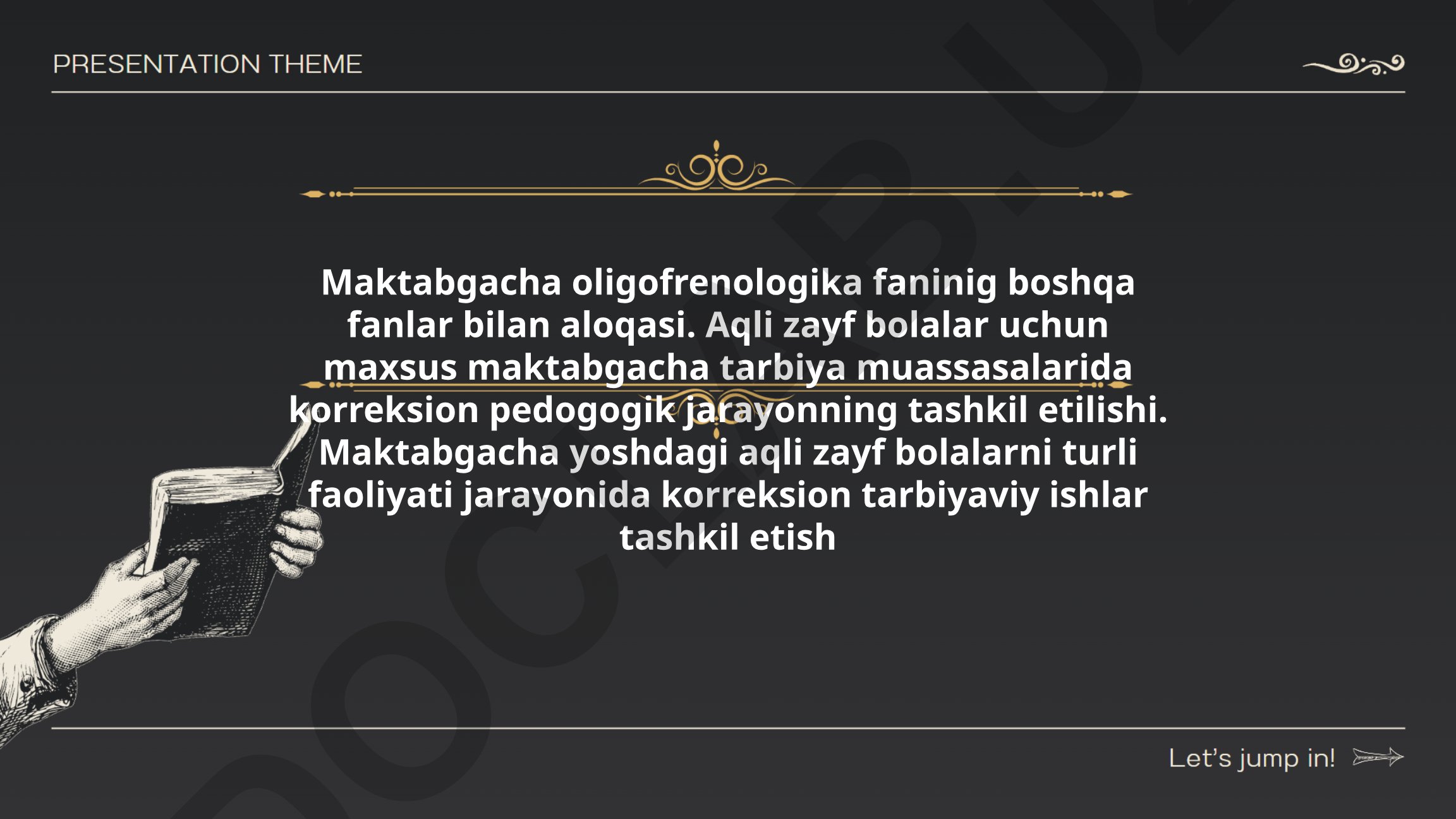 Maktabgacha oligofrenologika fanining boshqa fanlar bilan aloqasi va aqli zaif bolalar uchun korreksion tarbiya