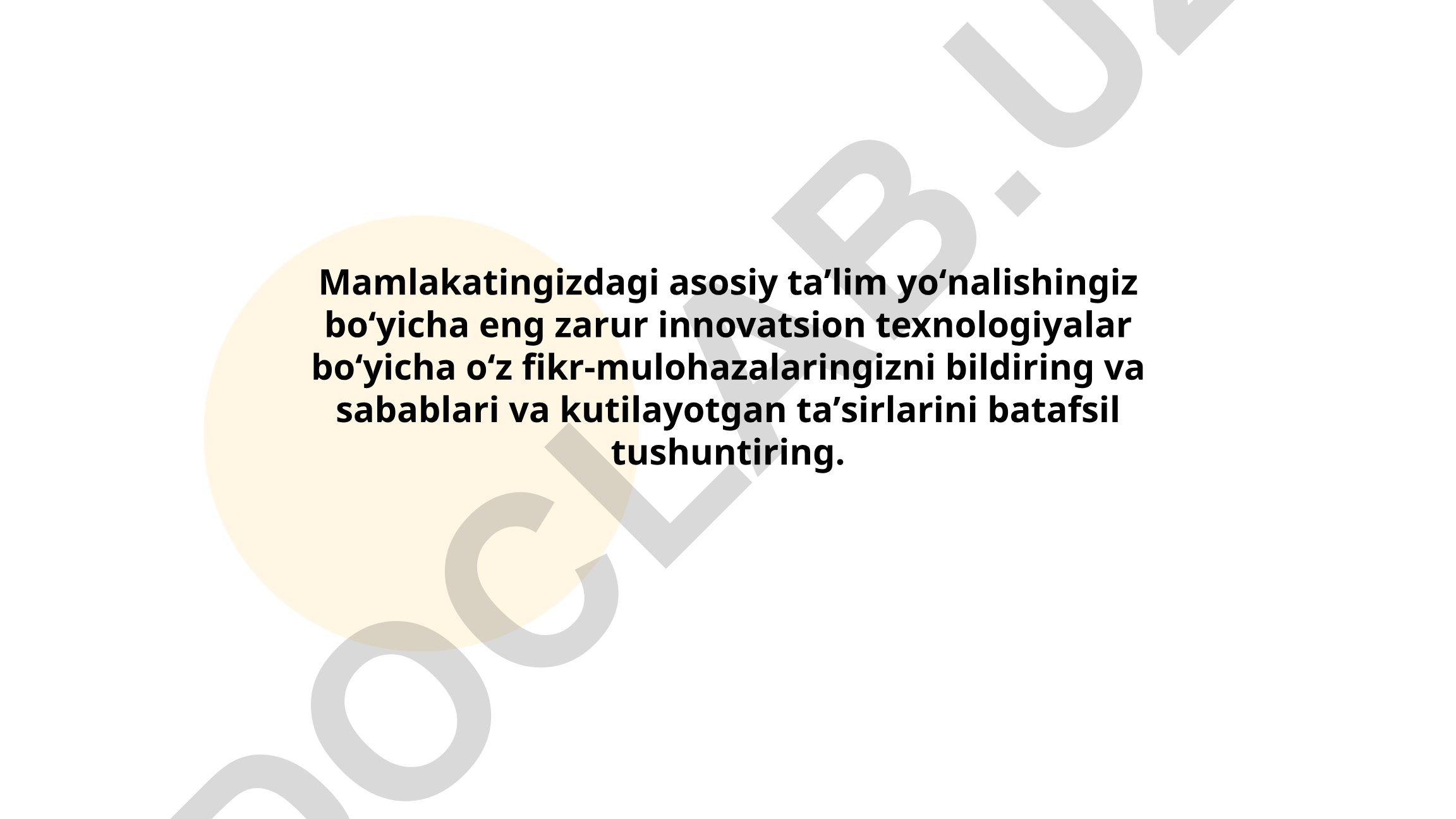 Ta'limda innovatsion texnologiyalar: SI, Big Data va bulutli hisoblash
