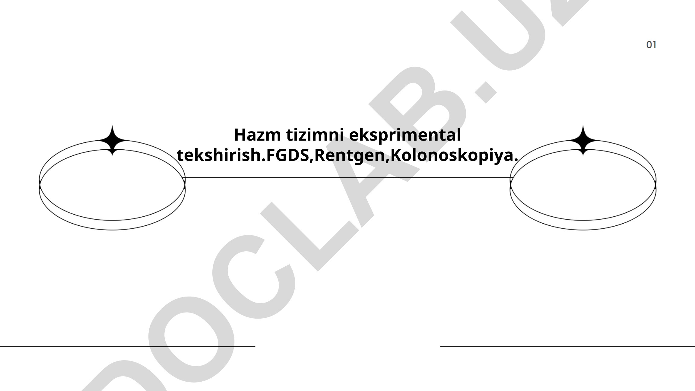 Hazm tizimini eksprimental tekshirish usullari: FGDS, Rentgen, Kolonoskopiya