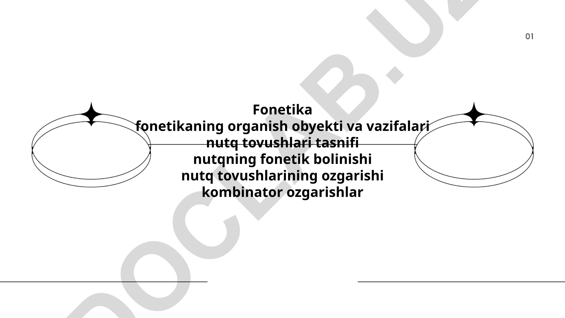Fonetika: obyekti, vazifalari va nutq tovushlari tasnifi