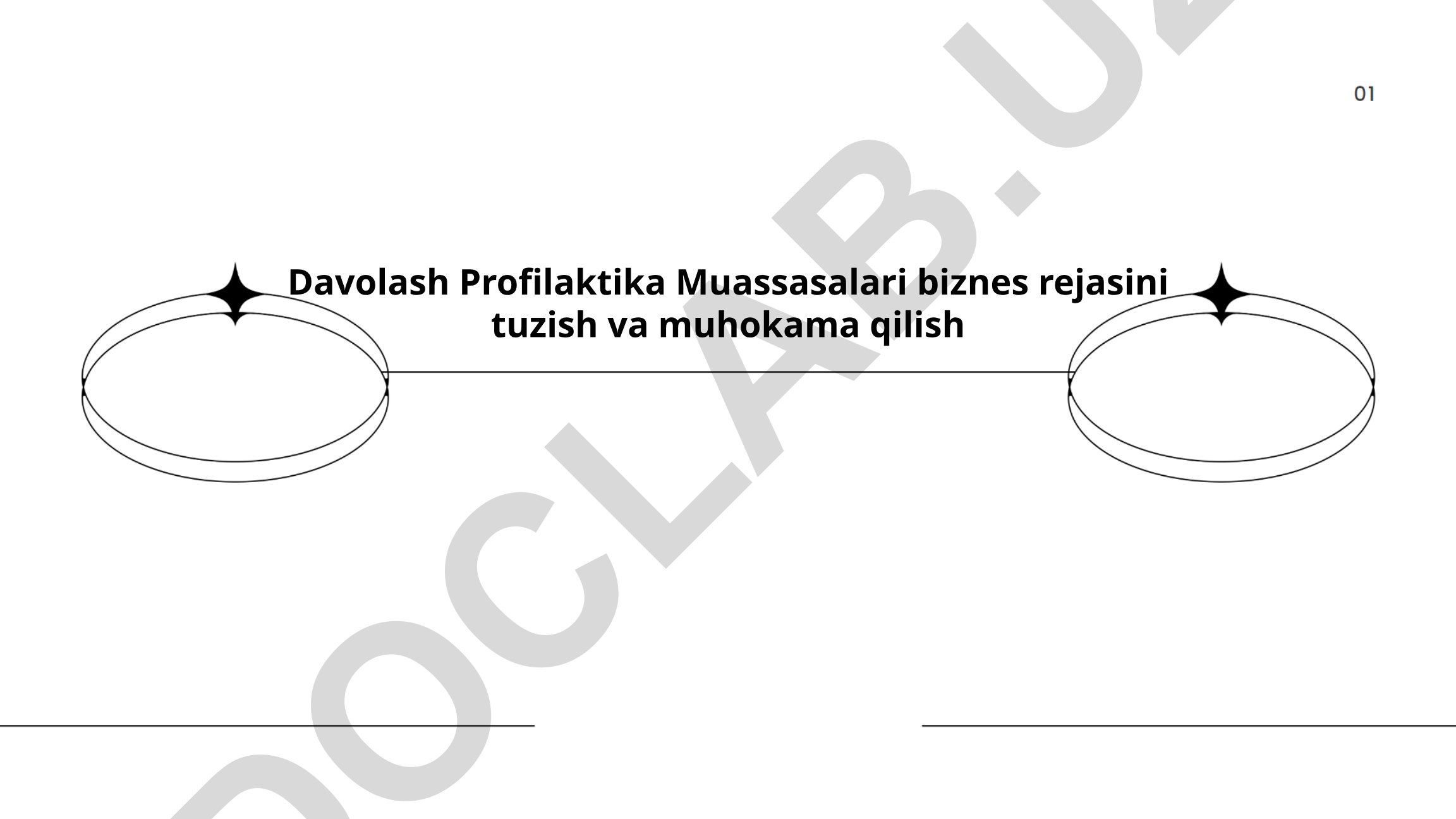 Davolash Profilaktika Muassasalari biznes rejasini tuzish va muhokama qilish