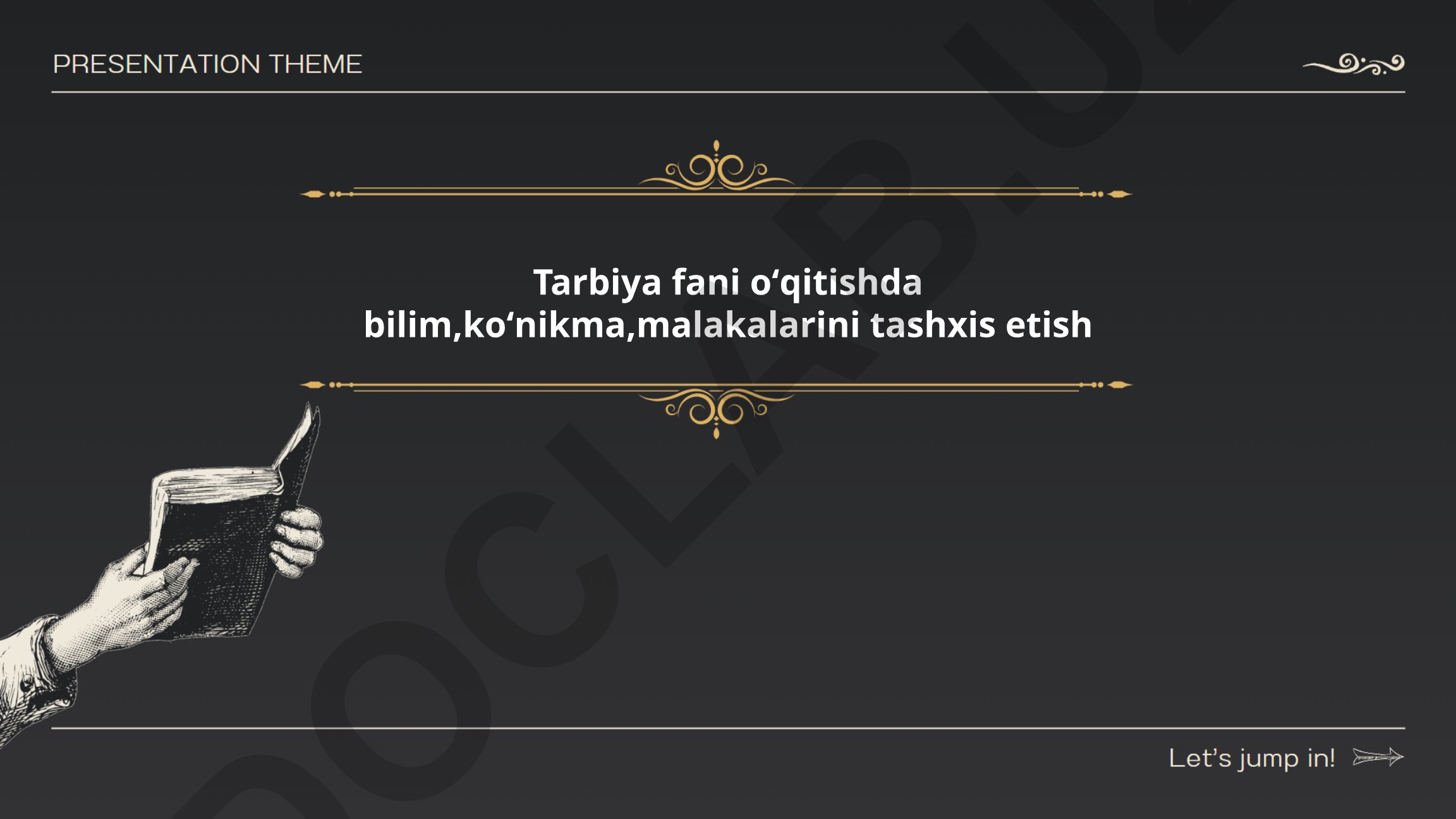 Tarbiya fani oʻqitishda bilim, koʻnikma va malakalarni tashxis etish