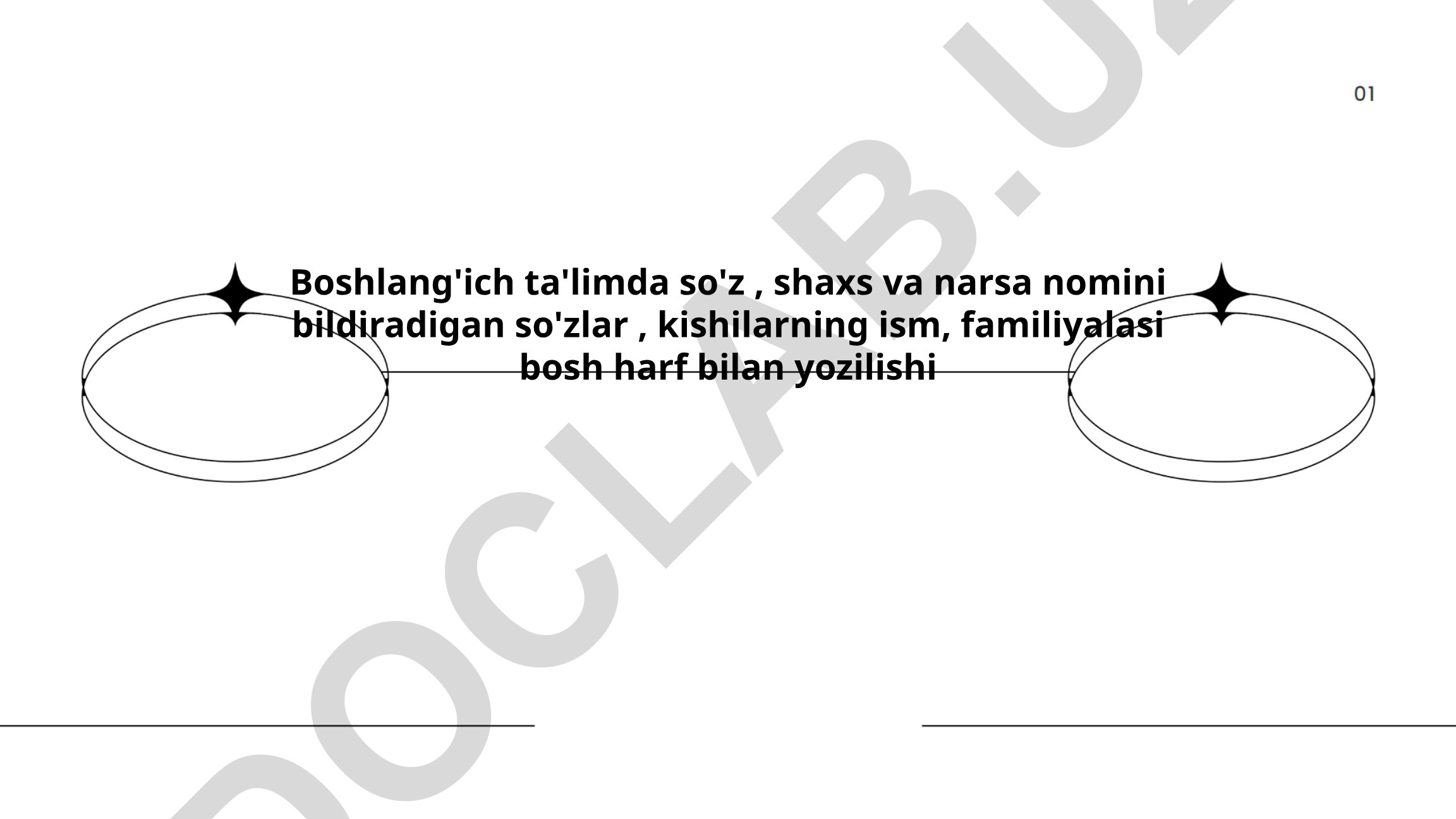 Boshlang'ich ta'limda ot tushunchasi va shaxs nomlari