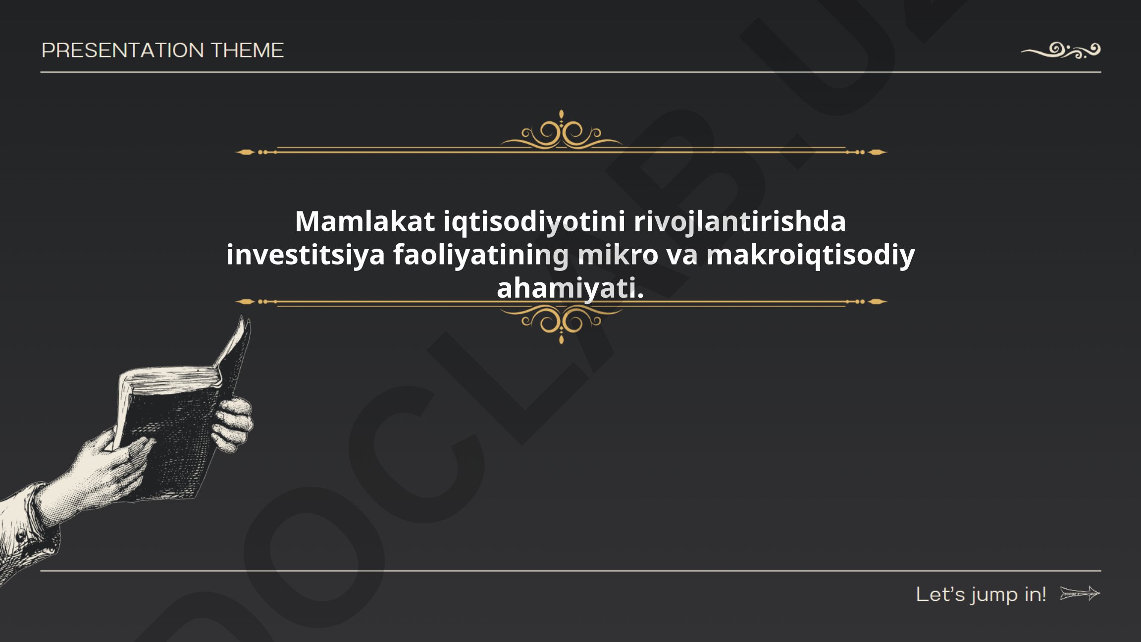 Mamlakat iqtisodiyotini rivojlantirishda investitsiya faoliyatining mikro va makroiqtisodiy ahamiyati