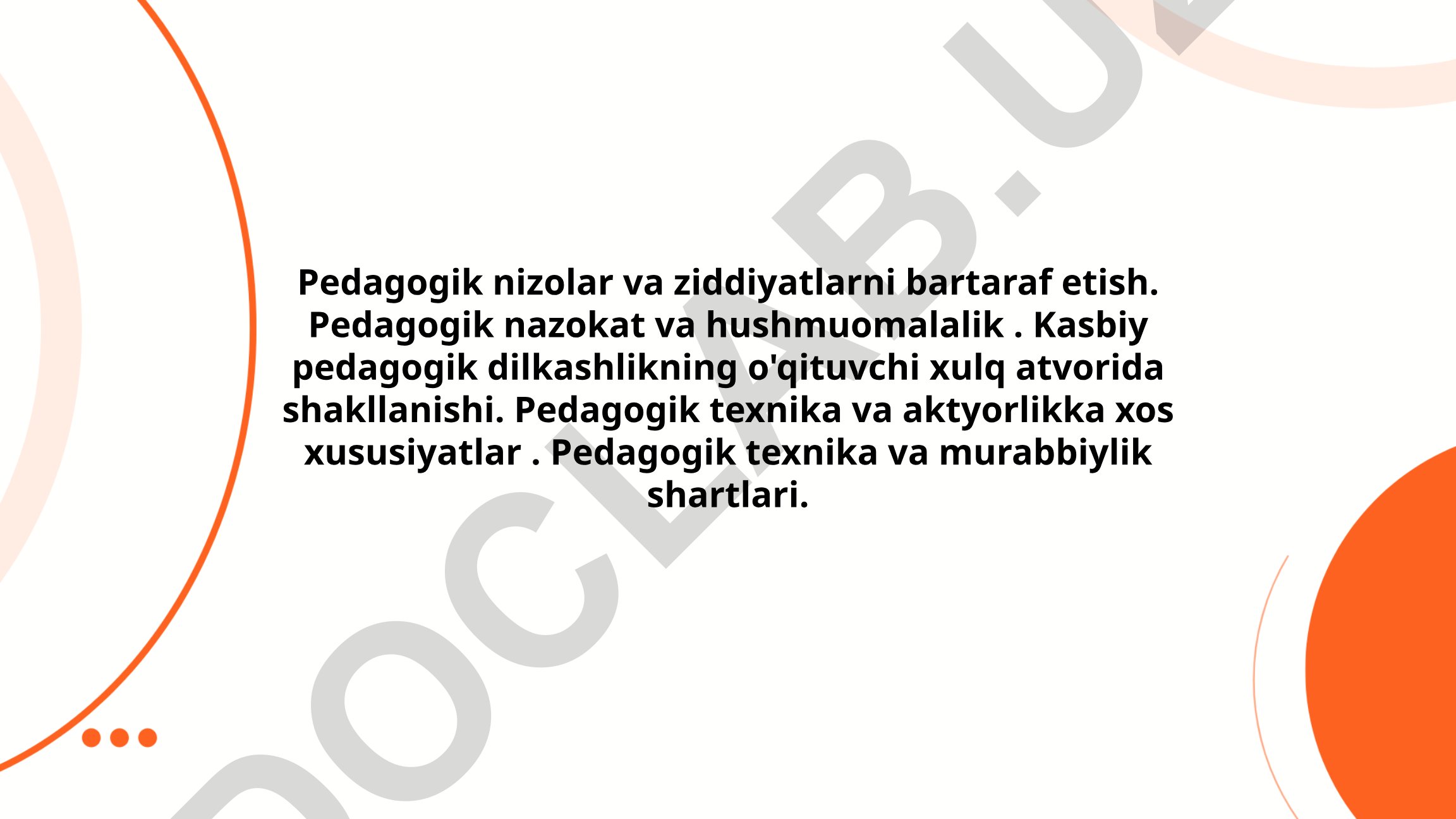 Pedagogik nizolar va ziddiyatlarni bartaraf etish